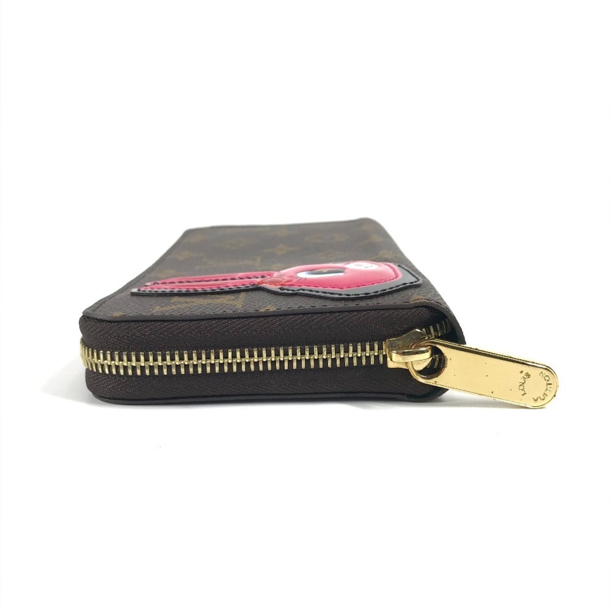 Louis Vuitton Brown Pink Monogram Long Wallet (Bi-Fold) (Pre-Owned)