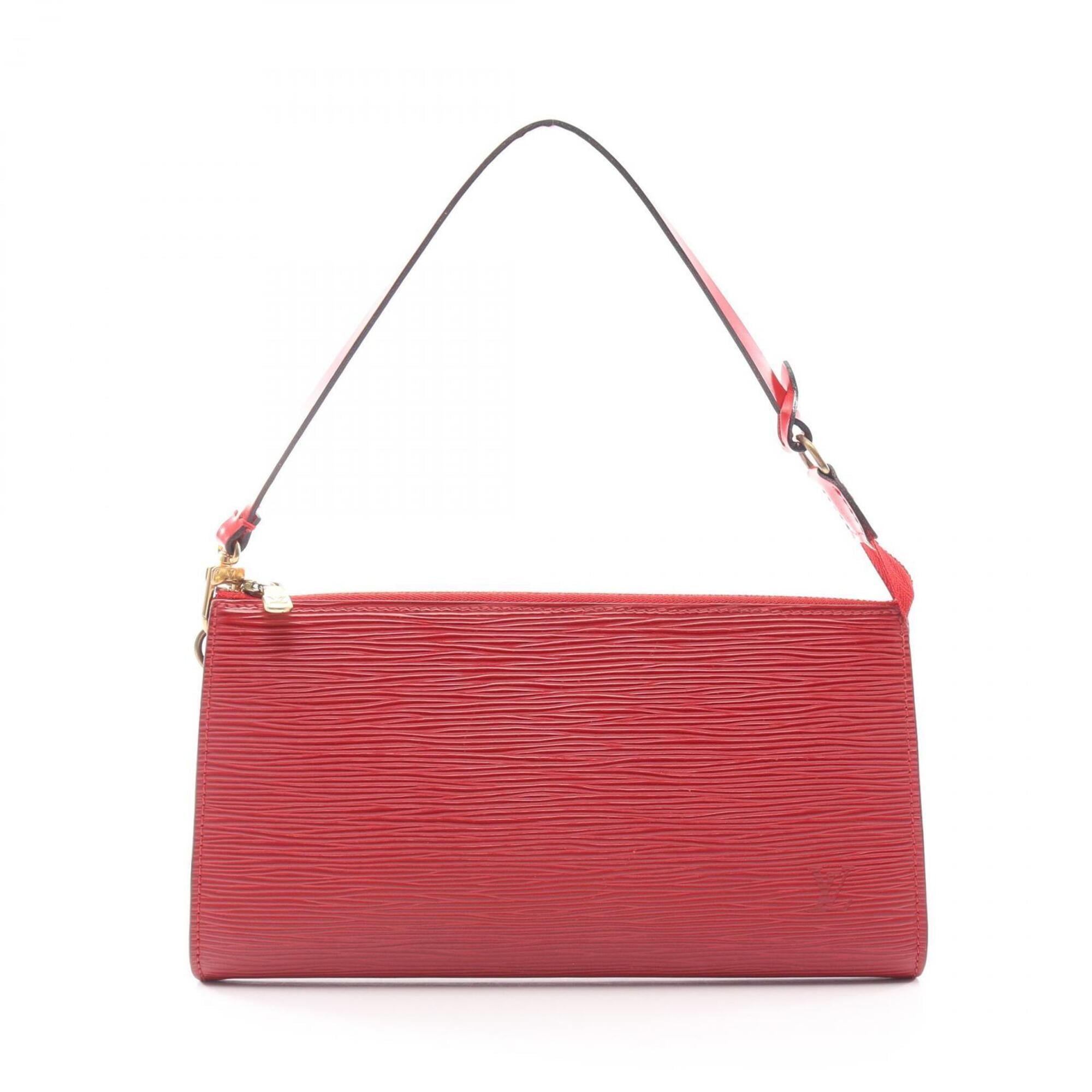 Louis Vuitton Epi Castilian Red Red Color Leather Handbag (Pre-Owned)
