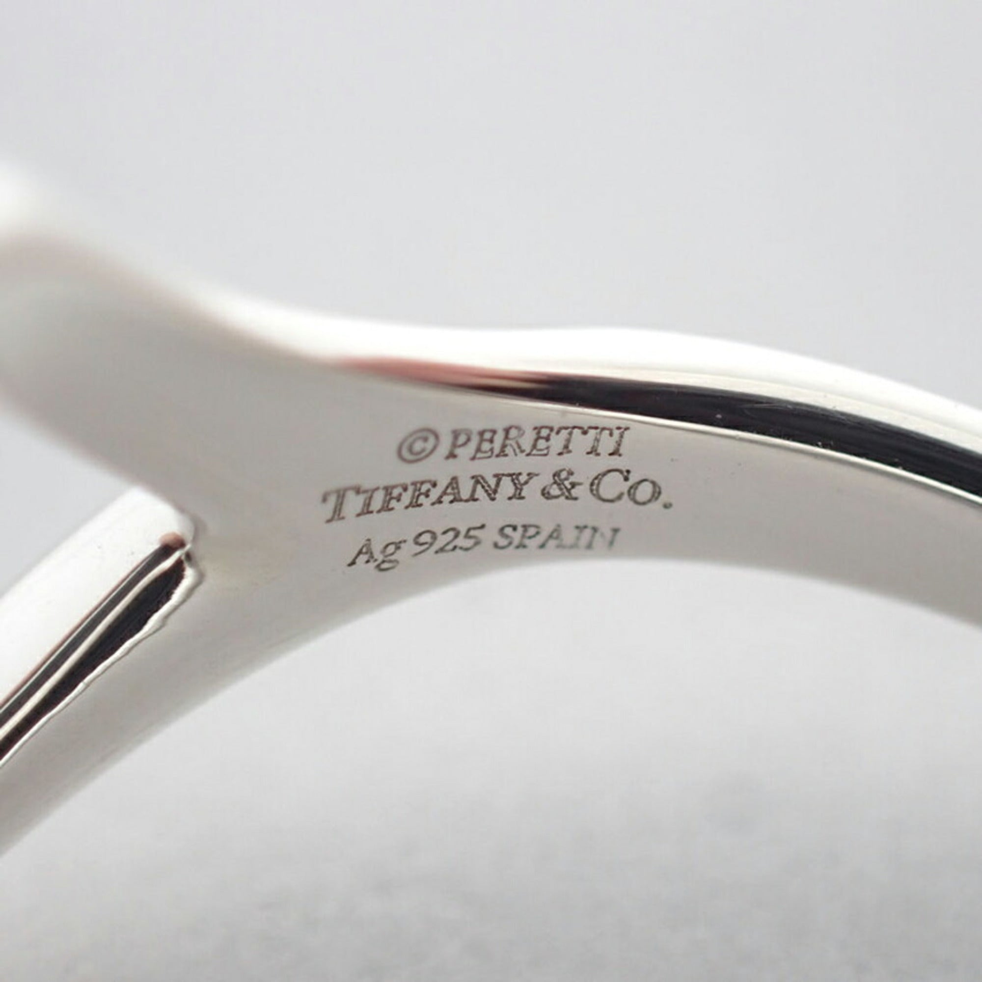 Tiffany Silver Sterling Silver 925 Band Ring (Pre-Owned)