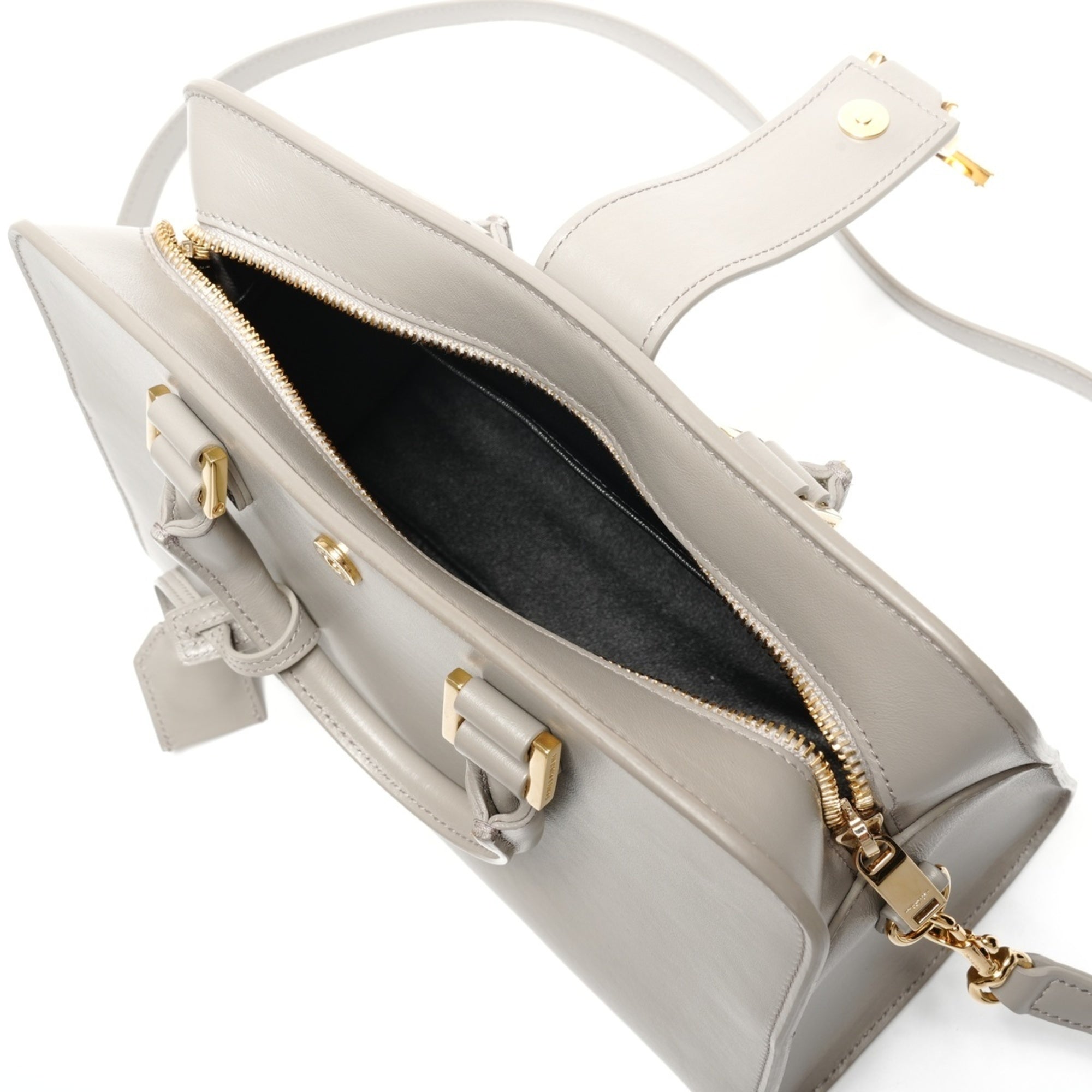 Yves Saint Laurent Gray Shoulder Bag (Pre-Owned)