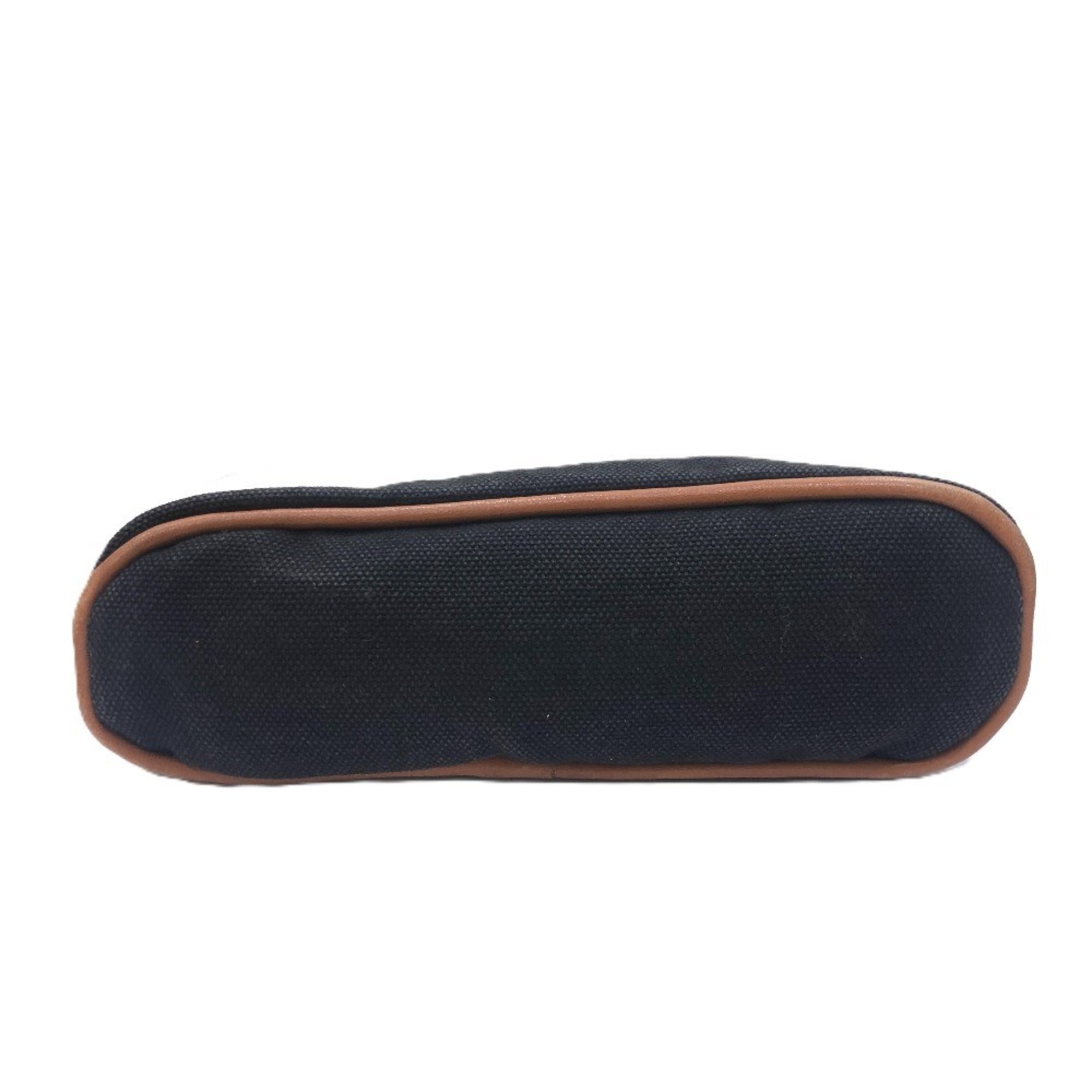 Hermes Bolide Black Canvas Pouch (Pre-Owned)