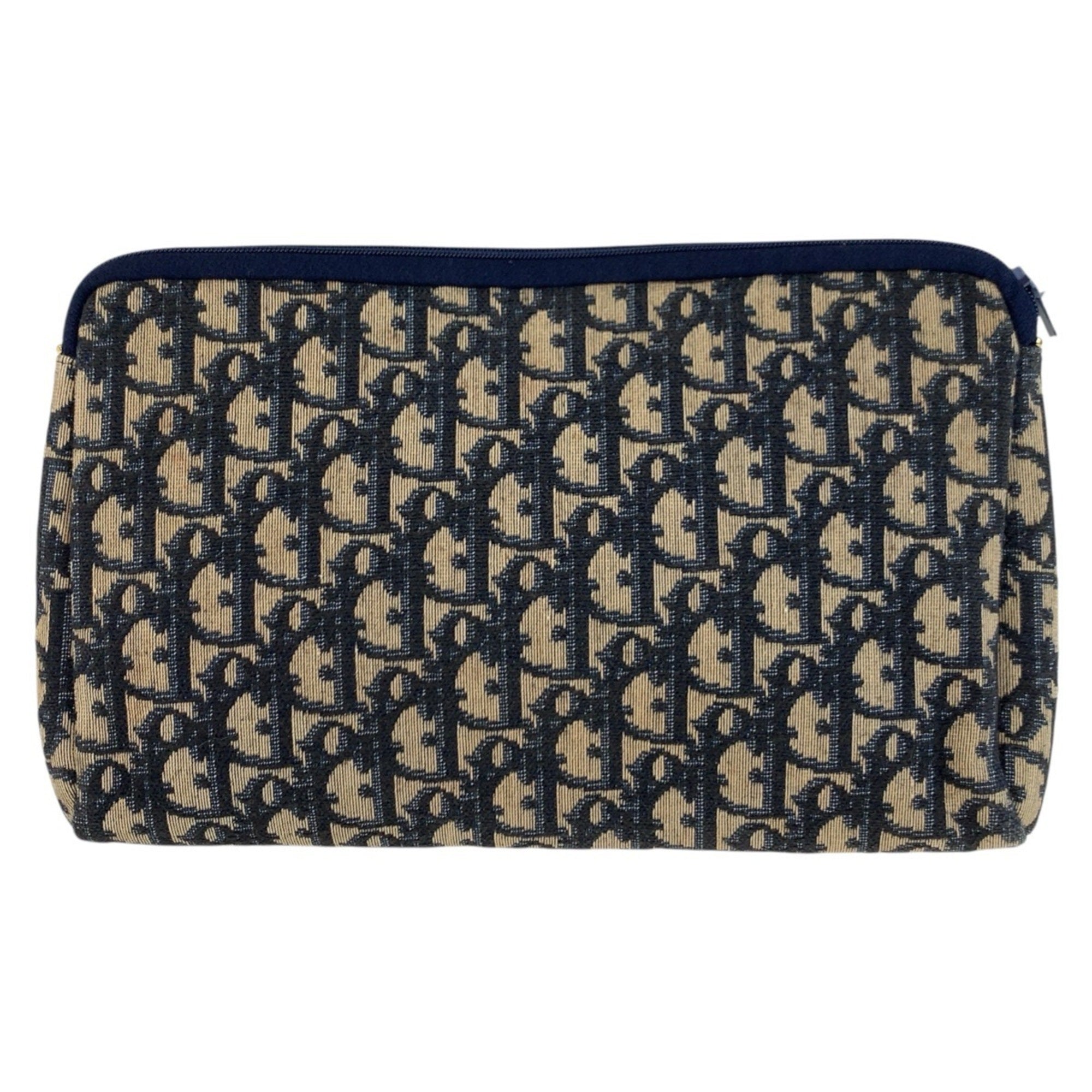 Christian Dior Navy Trotter Clutch Bag Pouch (Pre-Owned)