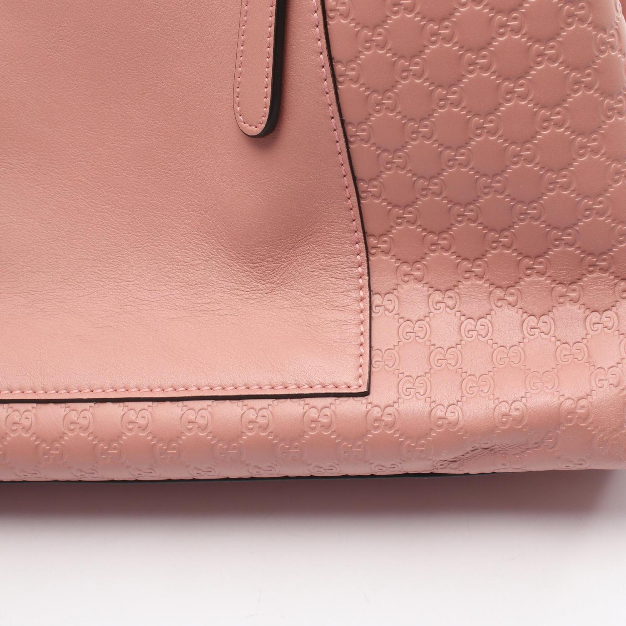 Gucci Microguccissima Pink Leather Handbag (Pre-Owned)