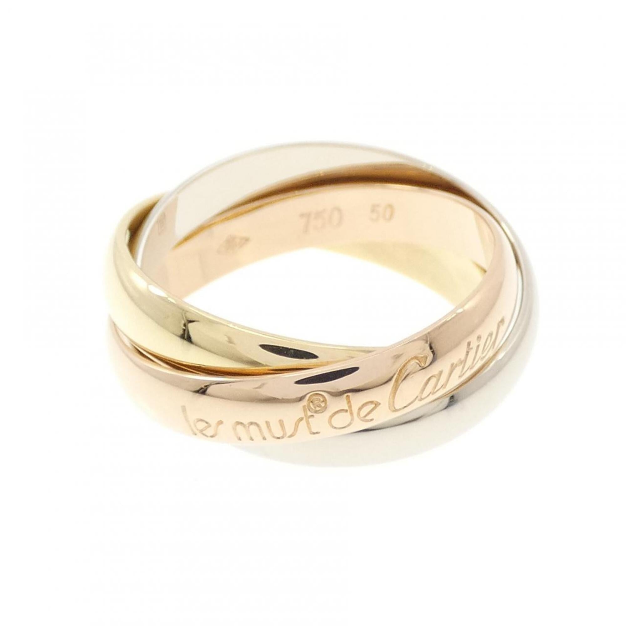 Cartier Yellow Gold (18K) Pink Gold (18K) White Gold (18K) Band Ring (Pre-Owned)