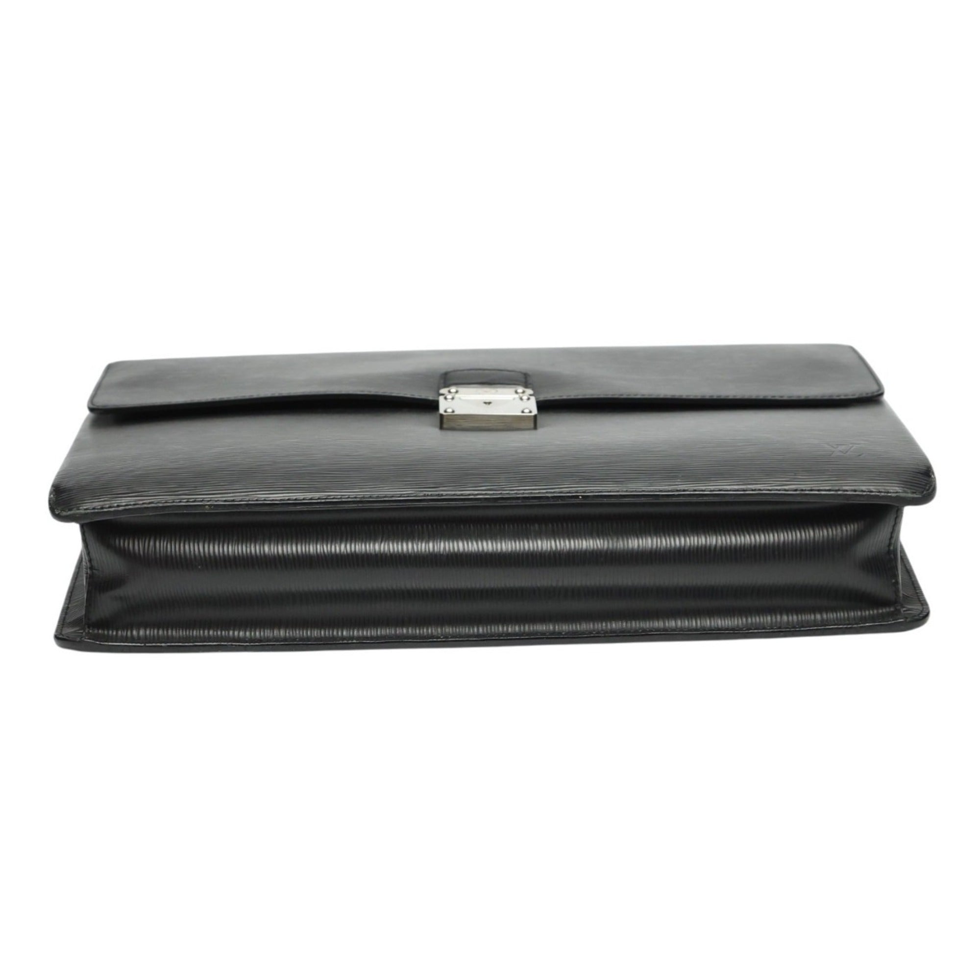 Louis Vuitton Black Epi Leather Document Case Handbag (Pre-Owned)