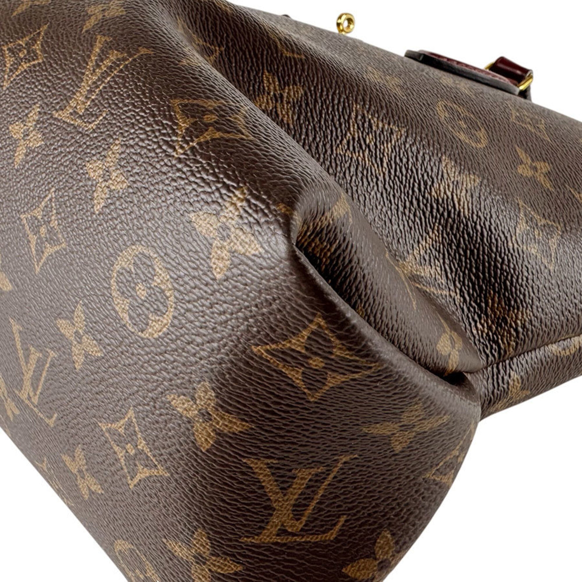 Louis Vuitton Bordeaux Brown Monogram Canvas Handbag Shoulder Bag (Pre-Owned)