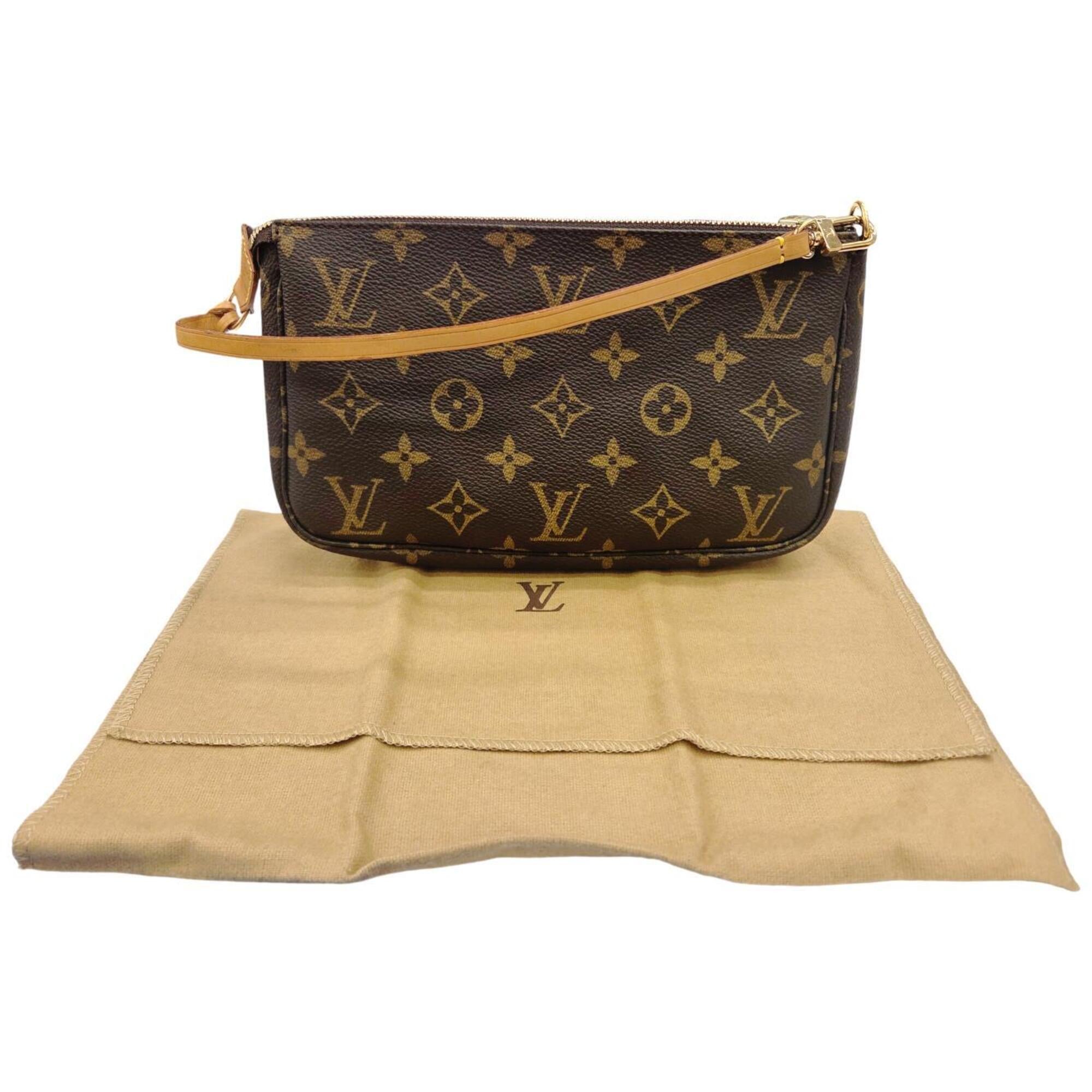 Louis Vuitton Brown Monogram Handbag Pochette Pouch (Pre-Owned)