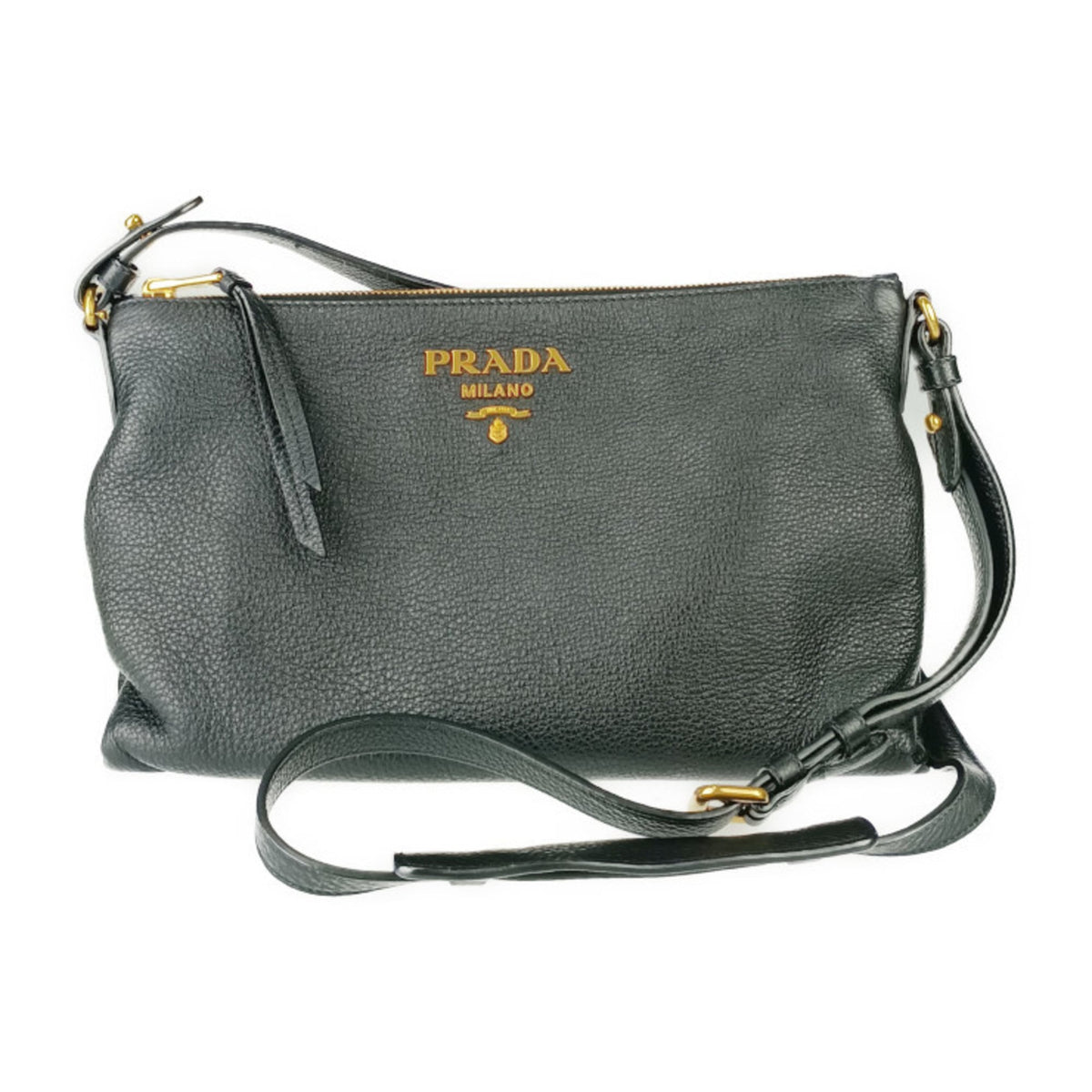 Prada Black Vitello Daino Shoulder Bag (Pre-Owned)