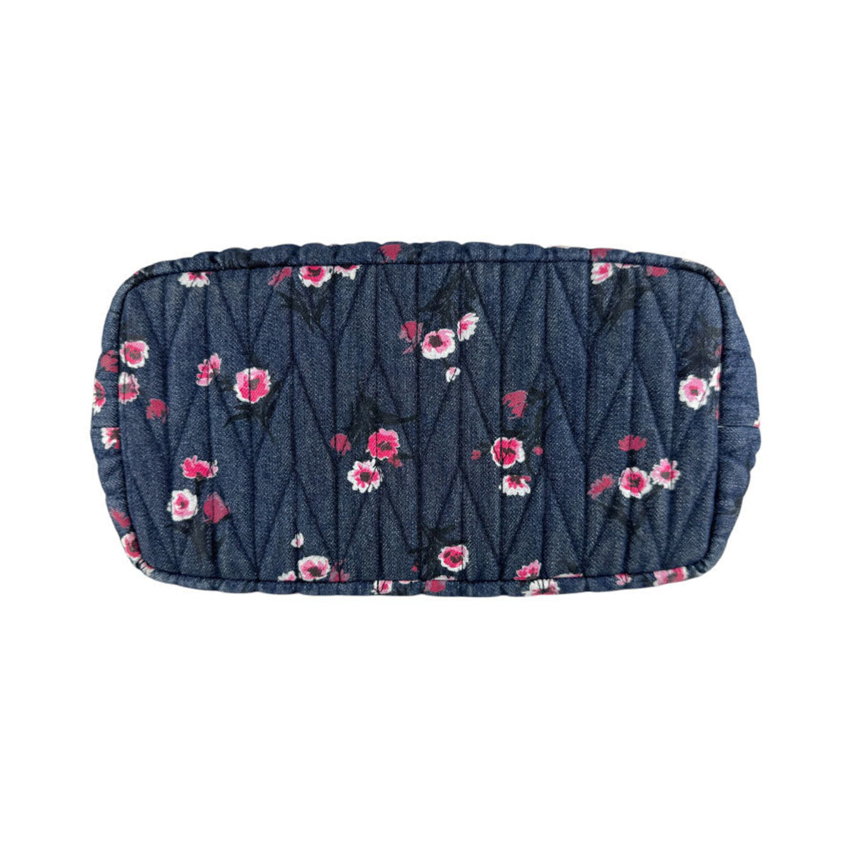 Miu Miu Navy Pink Denim Handbag Shoulder Bag (Pre-Owned)