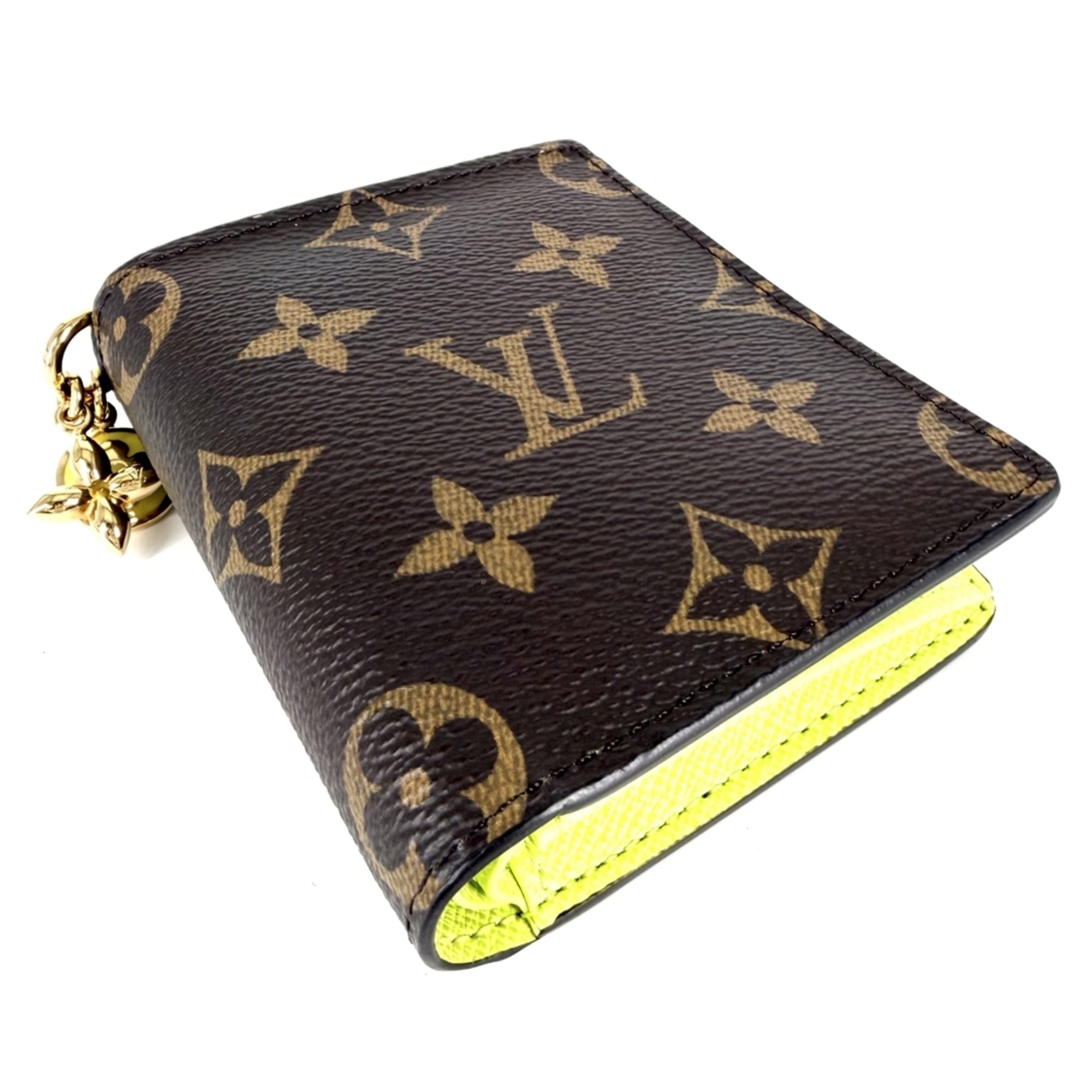 Louis Vuitton Monogram Brown Yellow Monogram Canvas Wallet (Bi-Fold) (Pre-Owned)