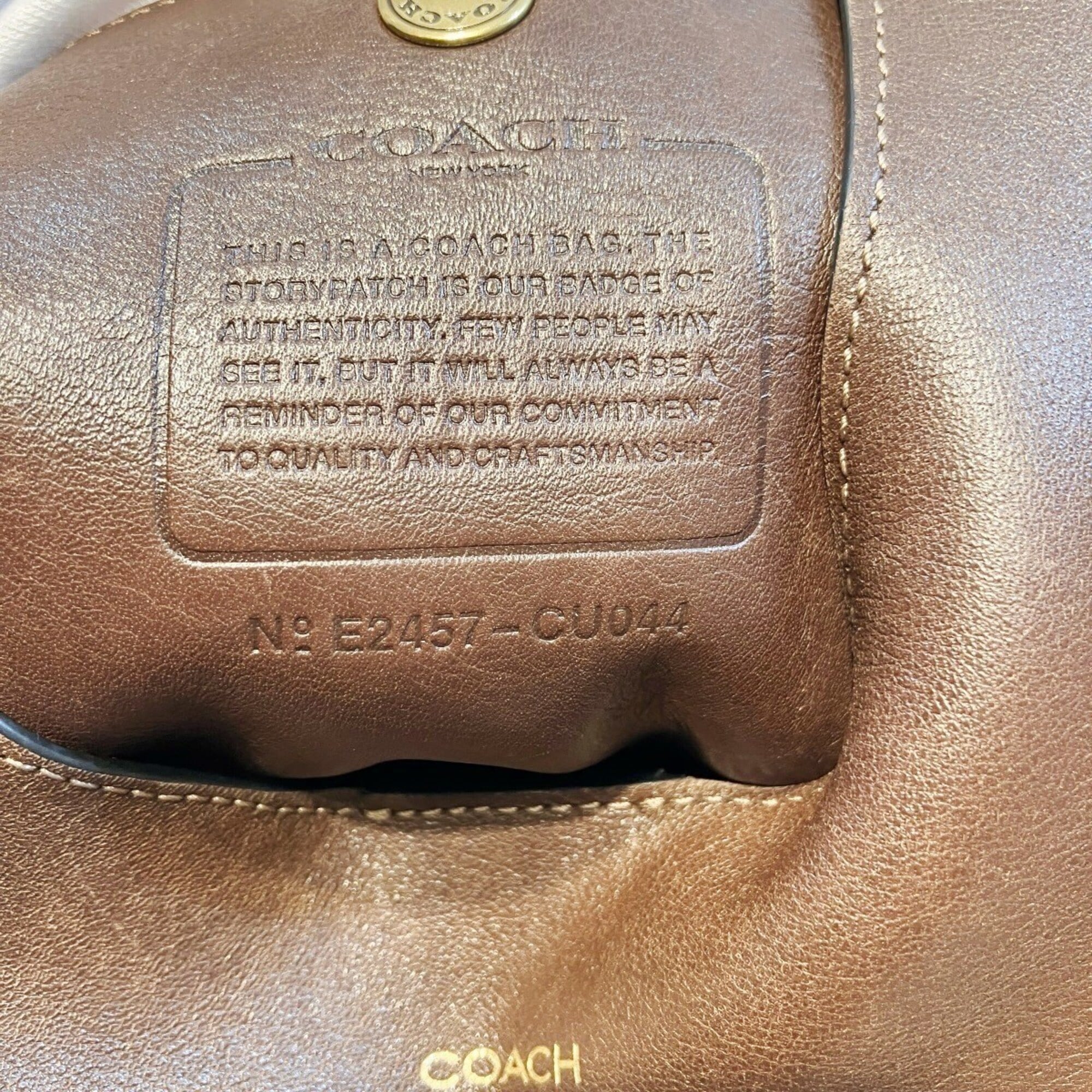 Coach Brown Leather Shoulder Bag (Pre-Owned)