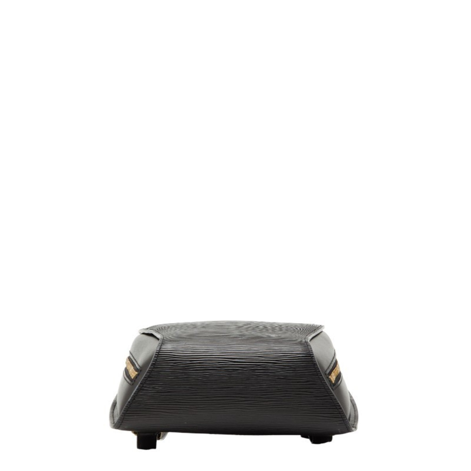 Louis Vuitton Black Noir Leather Backpack (Pre-Owned)