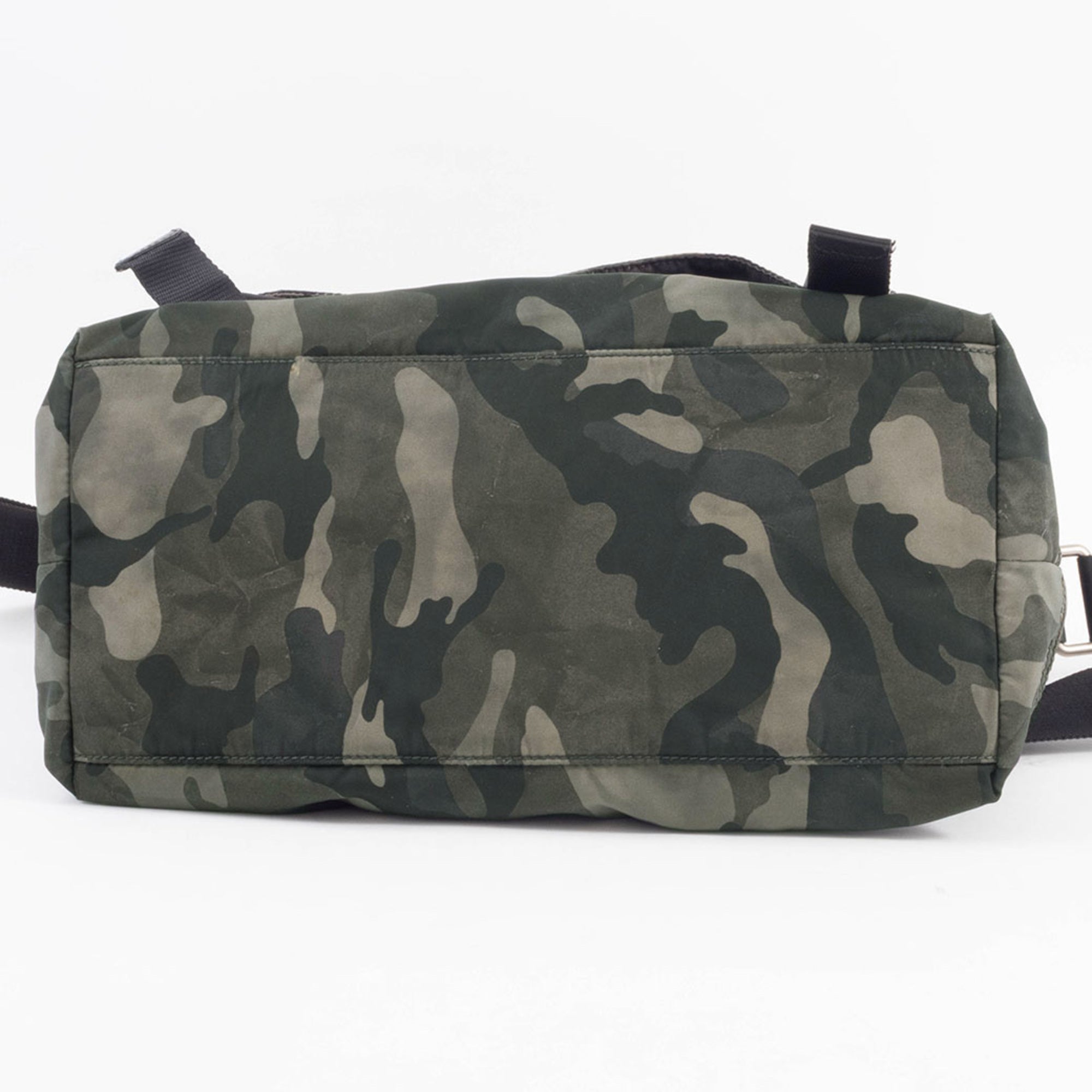 Prada Green Multi-Color Nylon Shoulder Bag (Pre-Owned)
