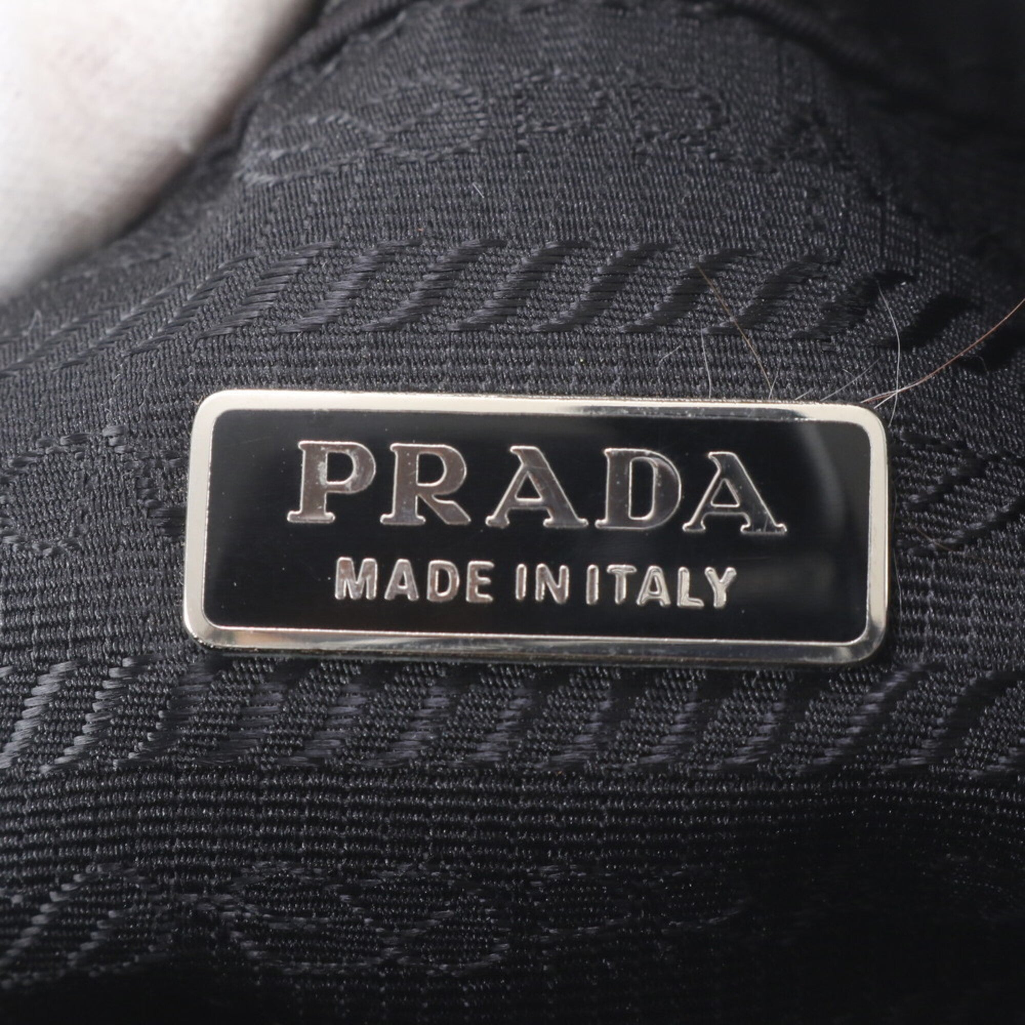 Prada Black Pink Nylon Leather Handbag (Pre-Owned)