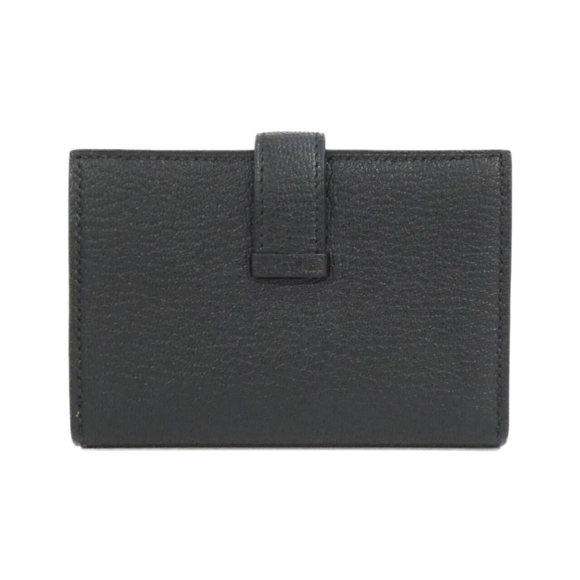 Hermes Black Chevre Leather Wallet (Bi-Fold) (Pre-Owned)