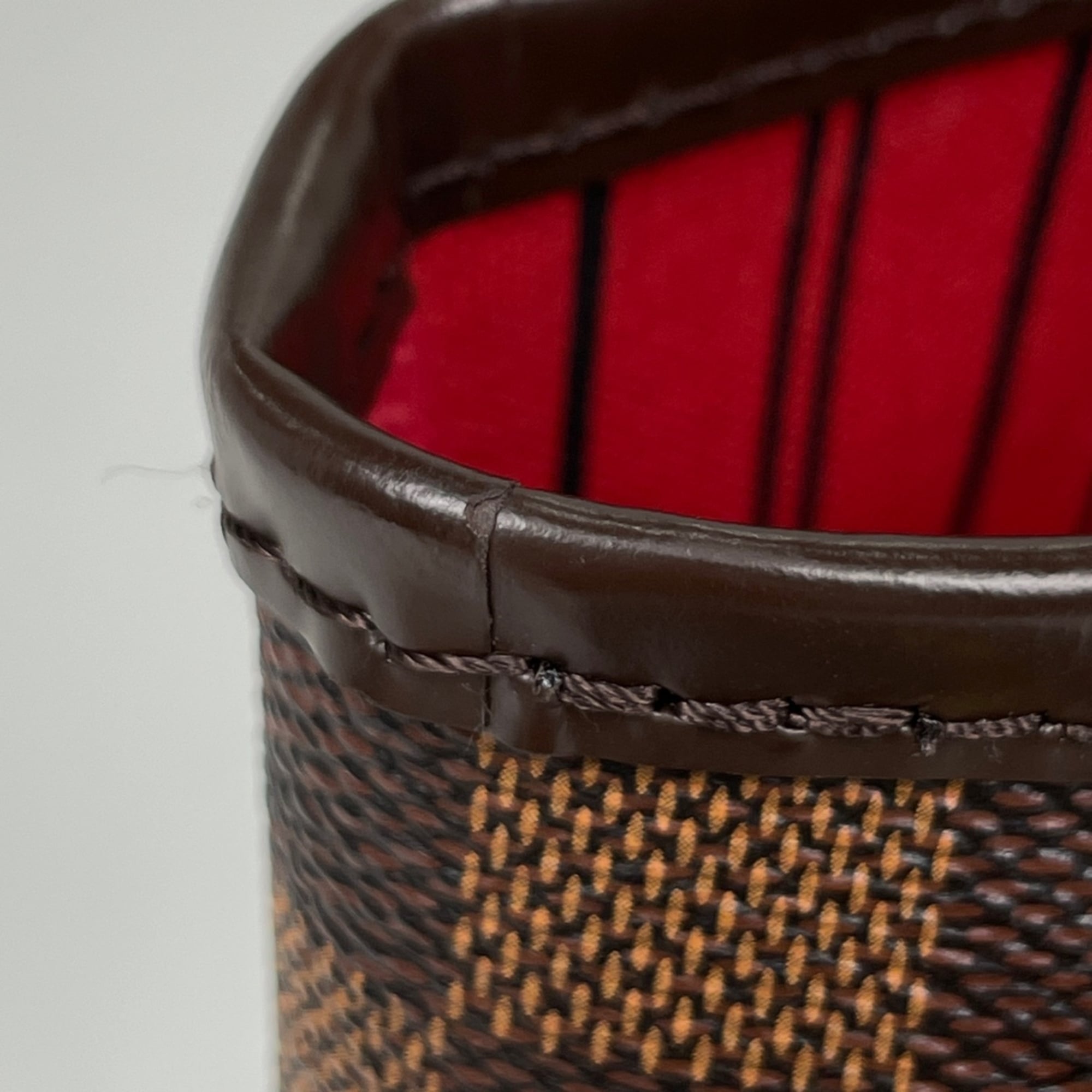 Louis Vuitton Brown Damier Canvas Handbag Pouch Tote Bag (Pre-Owned)