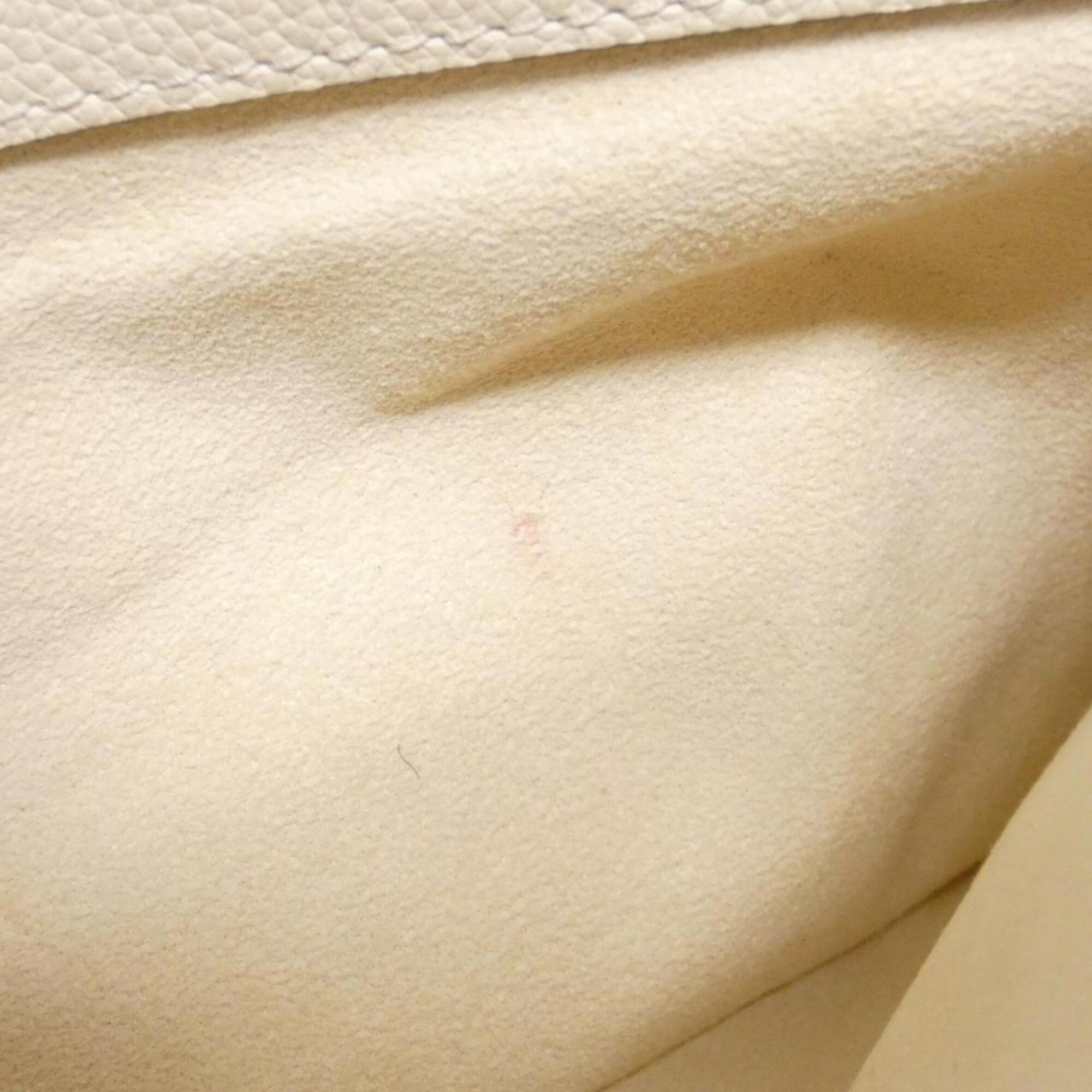 Louis Vuitton Cream Leather Handbag (Pre-Owned)