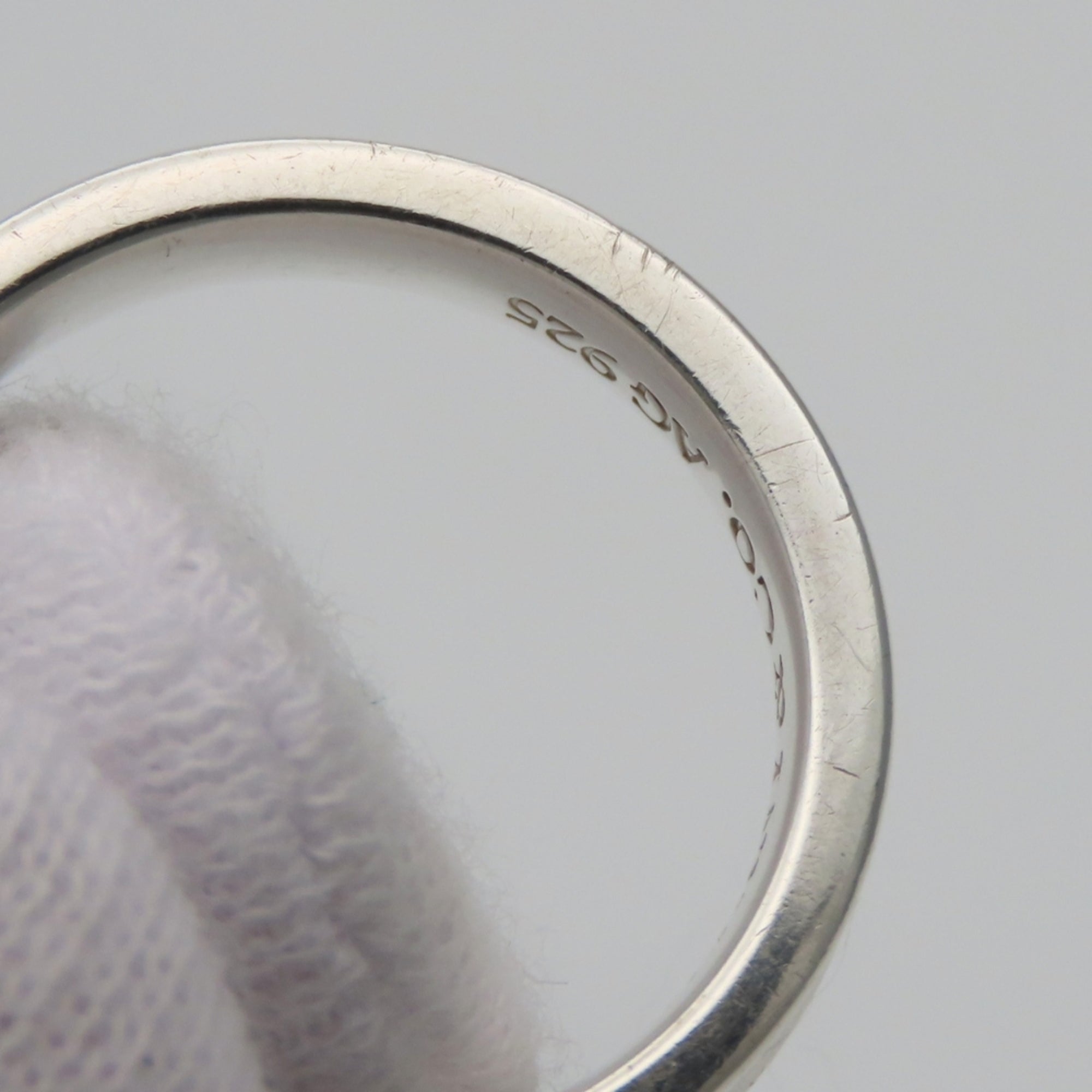 Tiffany Silver Silver 925 Band Ring (Pre-Owned)