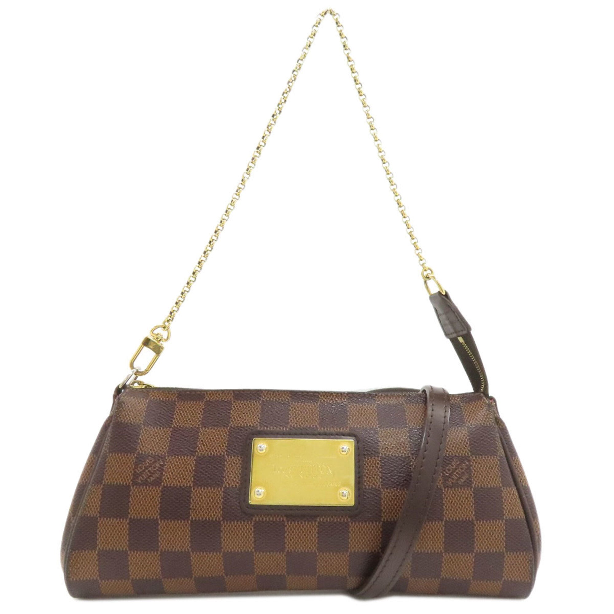 Louis Vuitton Damier Canvas Ebene Damier Canvas Shoulder Bag (Pre-Owned)