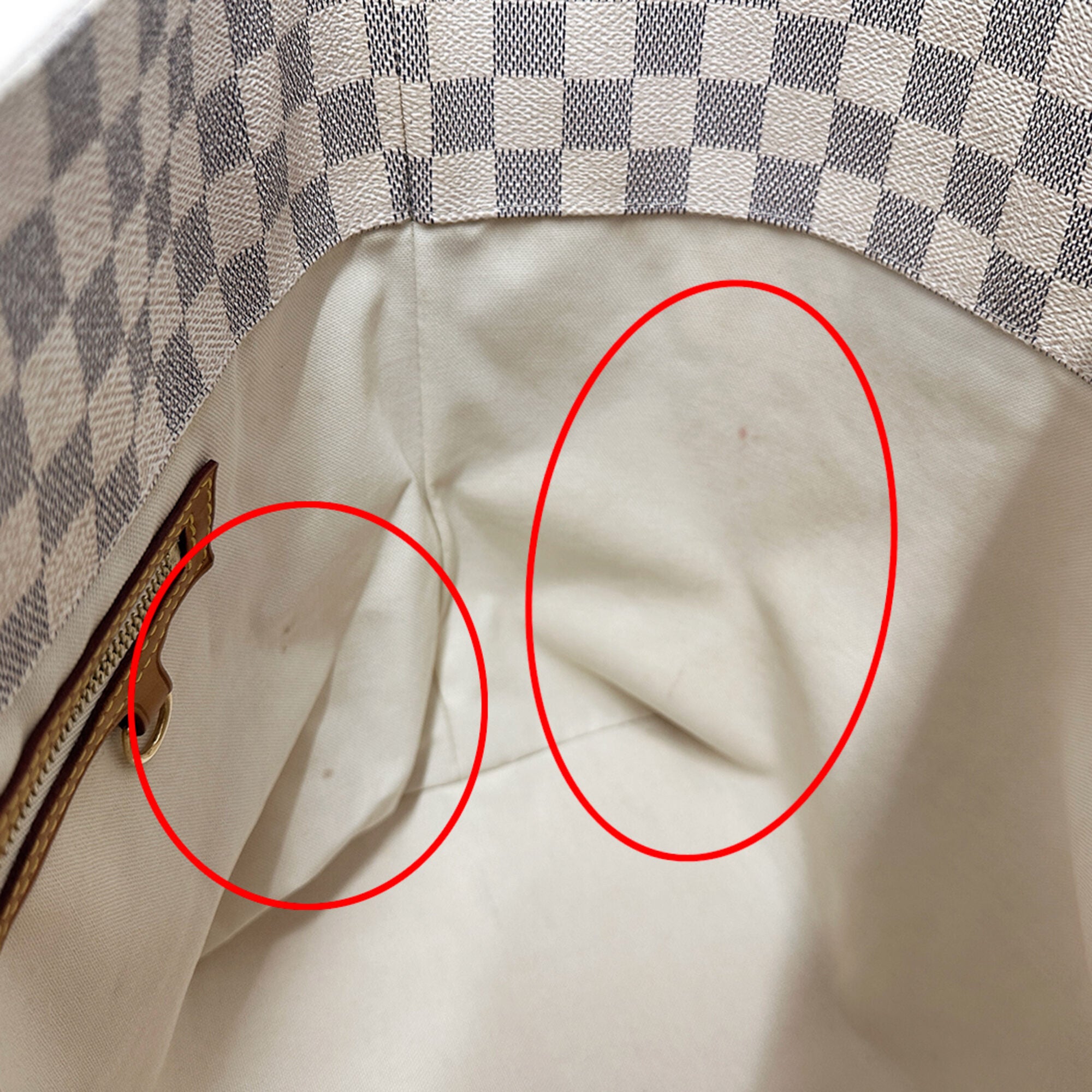 Louis Vuitton Damier Azur Damier Azur Handbag Tote Bag (Pre-Owned)