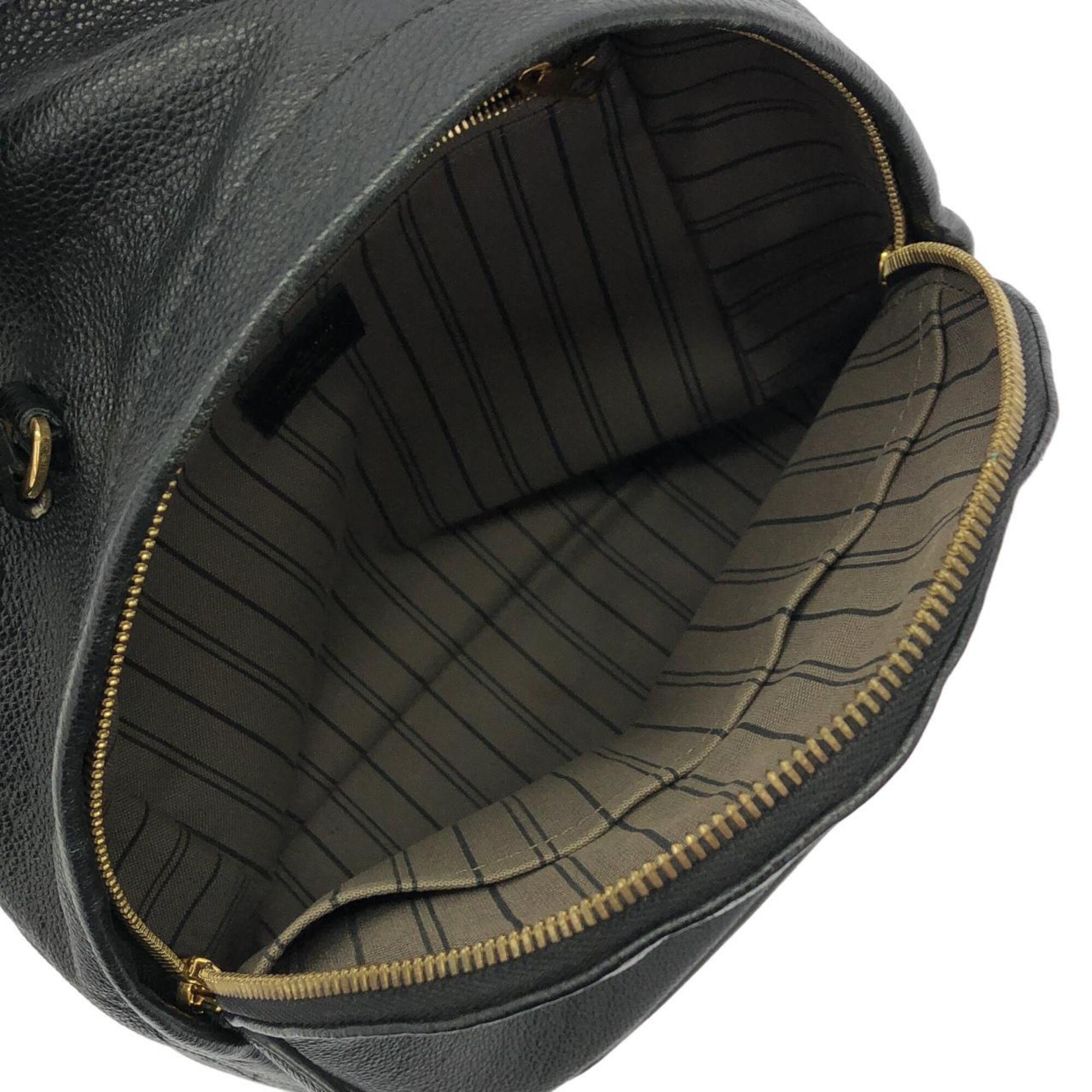 Louis Vuitton Black Leather Backpack (Pre-Owned)