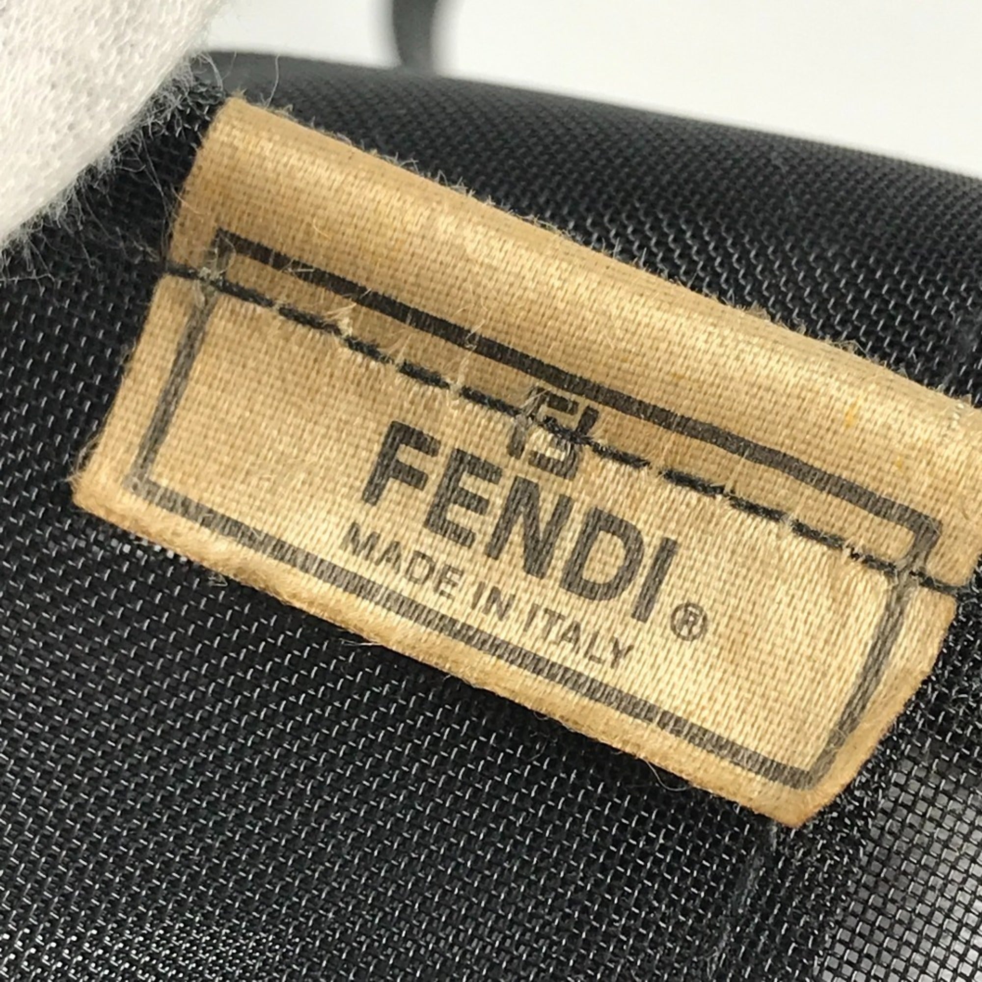 Fendi Black Nylon Mesh Beach Bag Tote Bag (Pre-Owned)
