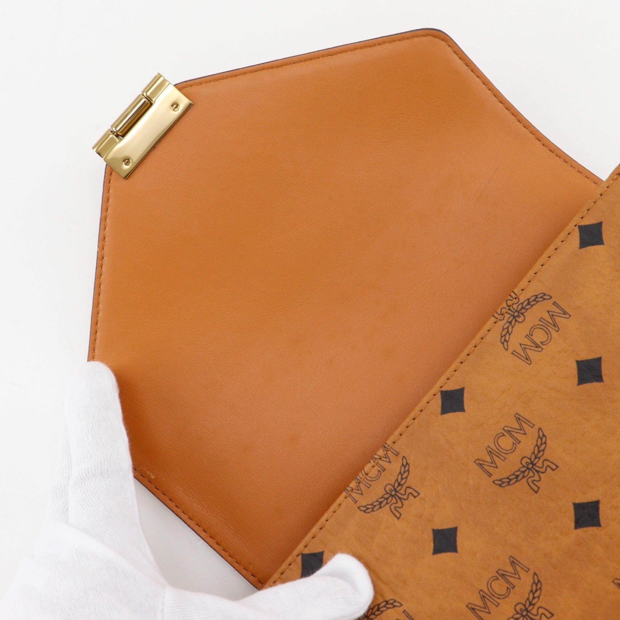 Mcm Brown Pvc Shoulder Bag (Pre-Owned)