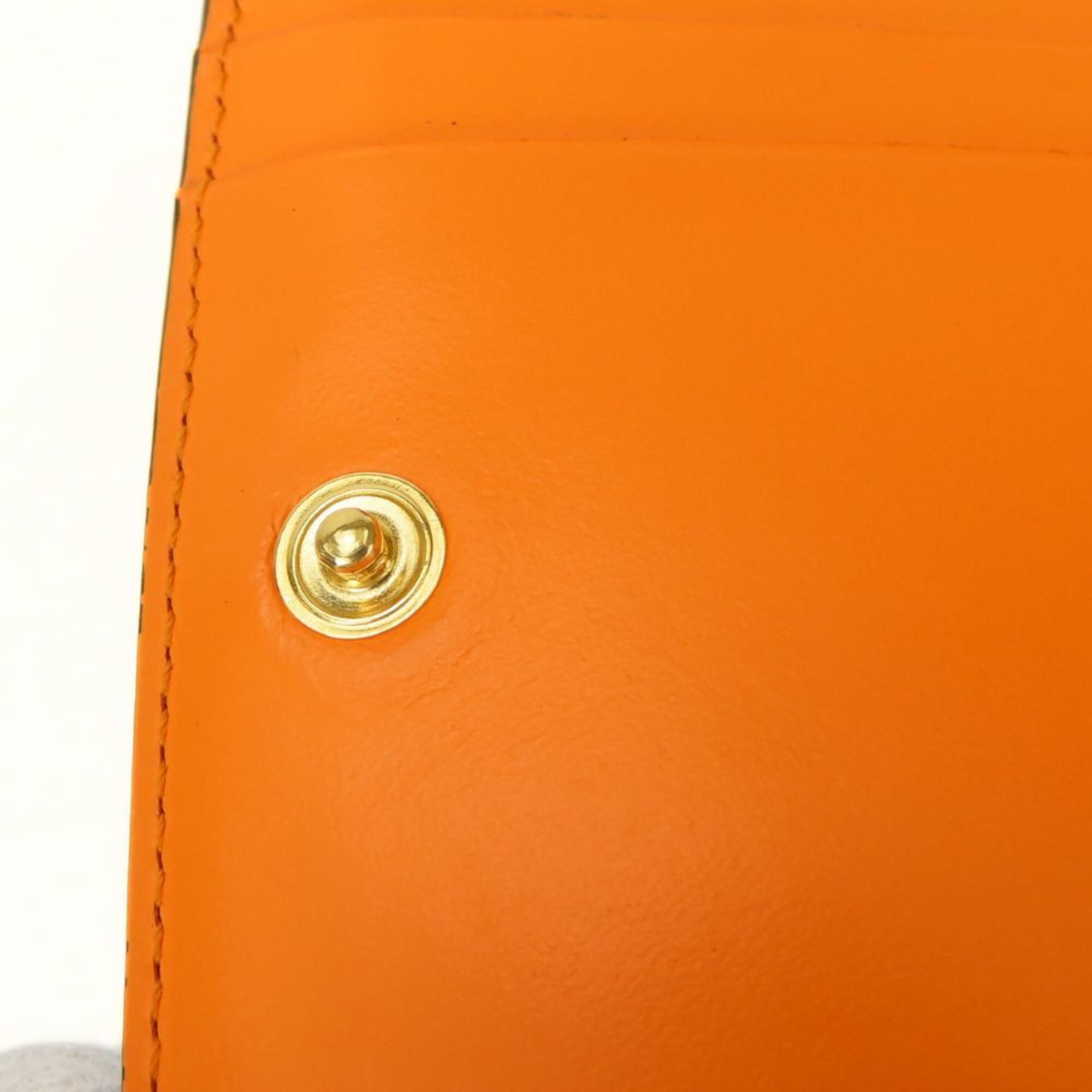 Loewe Black Orange Leather Wallet (Bi-Fold) (Pre-Owned)