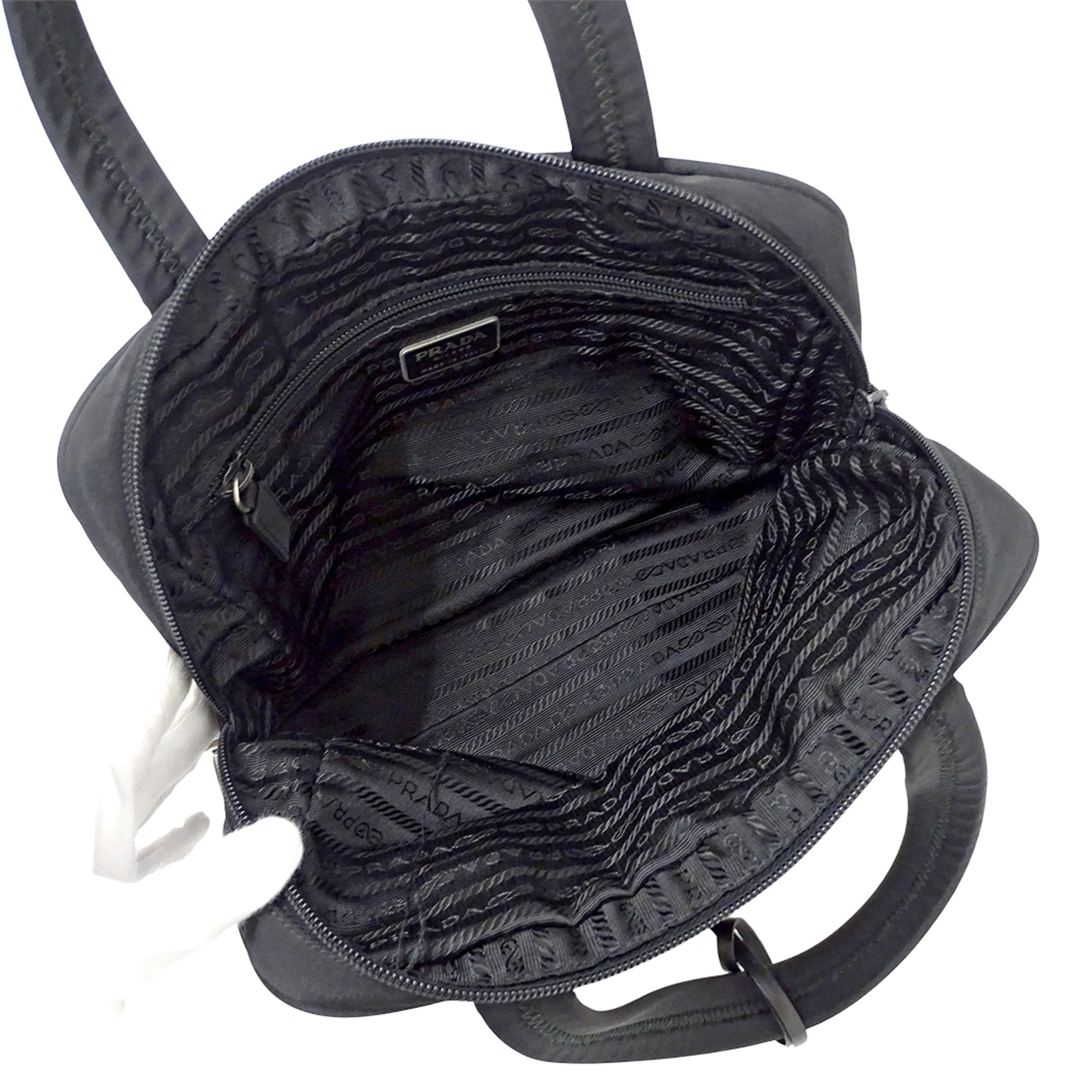 Prada Black Nylon Handbag (Pre-Owned)