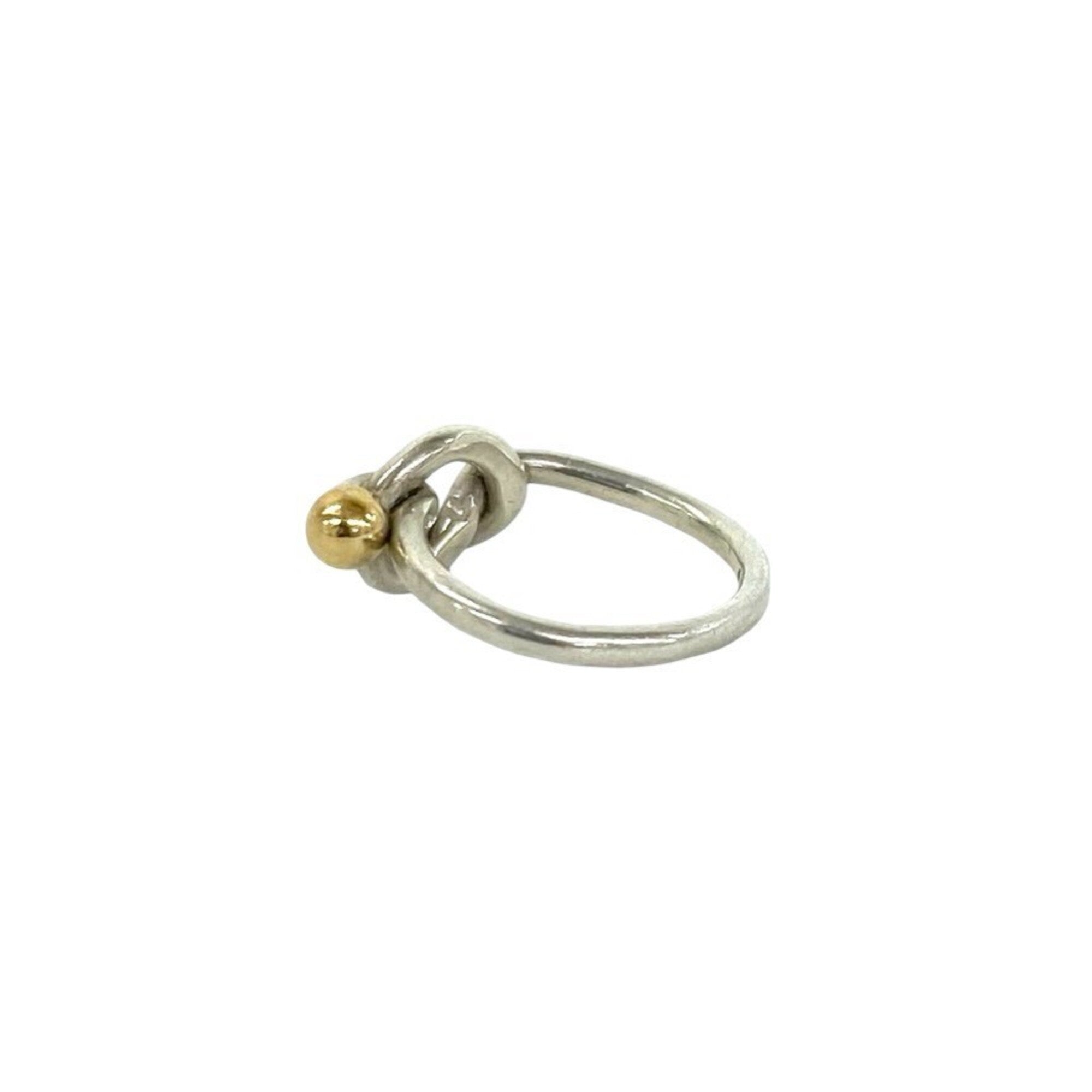 Tiffany Gold Silver Yellow Gold (18K) Silver 925 Band Ring (Pre-Owned)