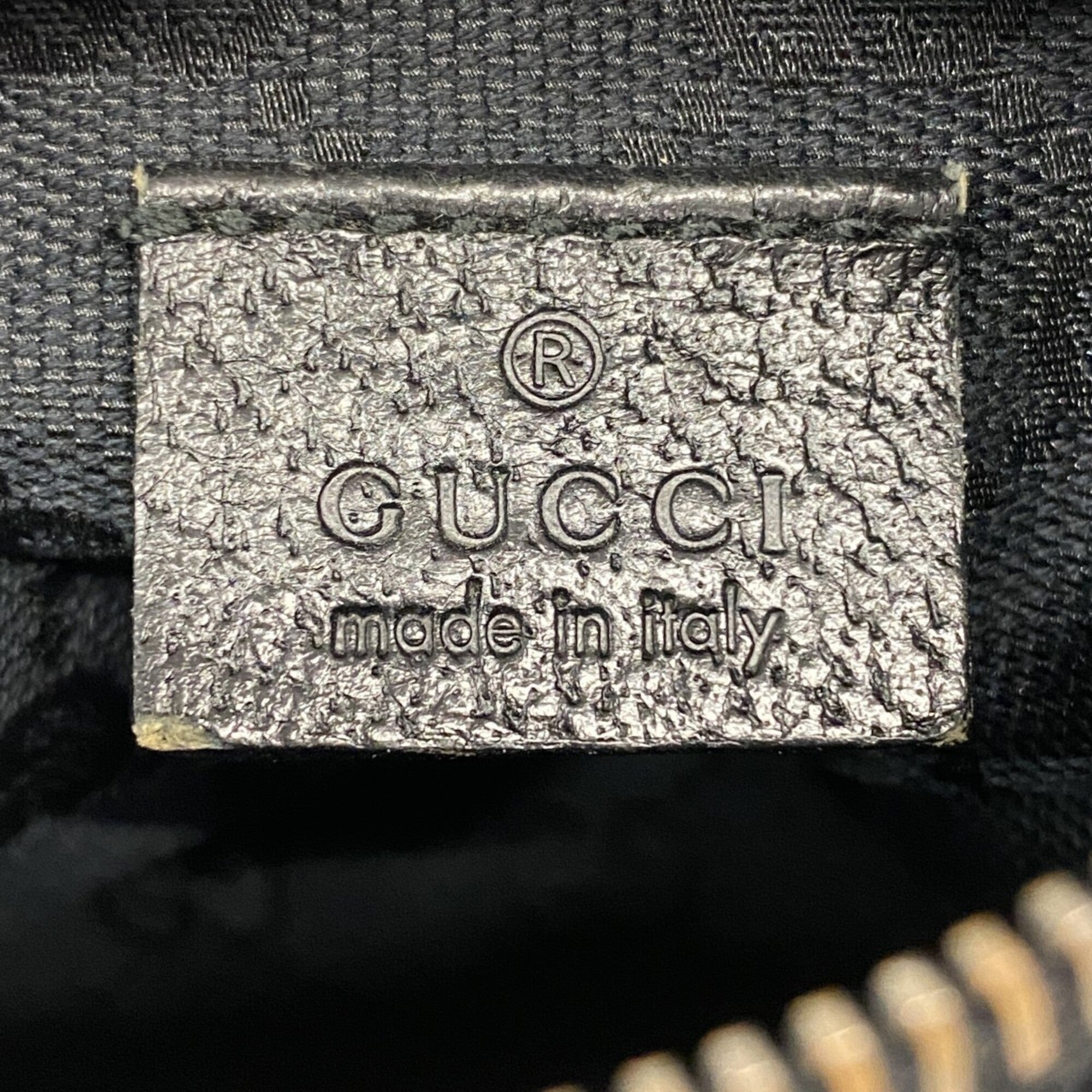 Gucci Black Canvas Fanny Pack (Pre-Owned)