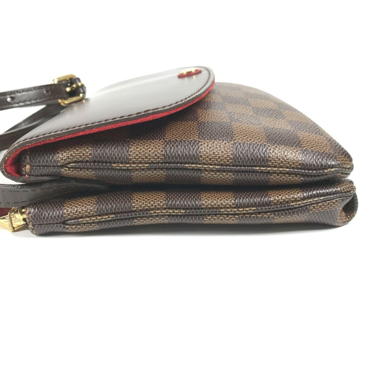 Louis Vuitton Brown Ebene Damier Canvas Pochette Shoulder Bag (Pre-Owned)