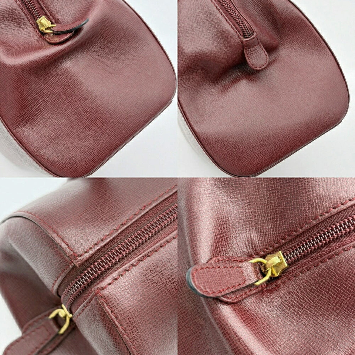 Cartier Must Bordeaux Leather Handbag (Pre-Owned)