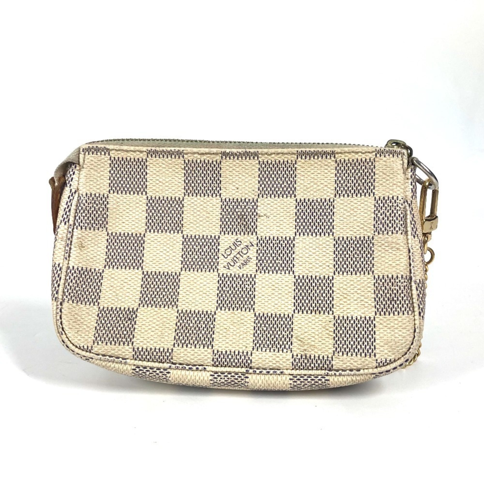 Louis Vuitton White Damier Azur Handbag (Pre-Owned)