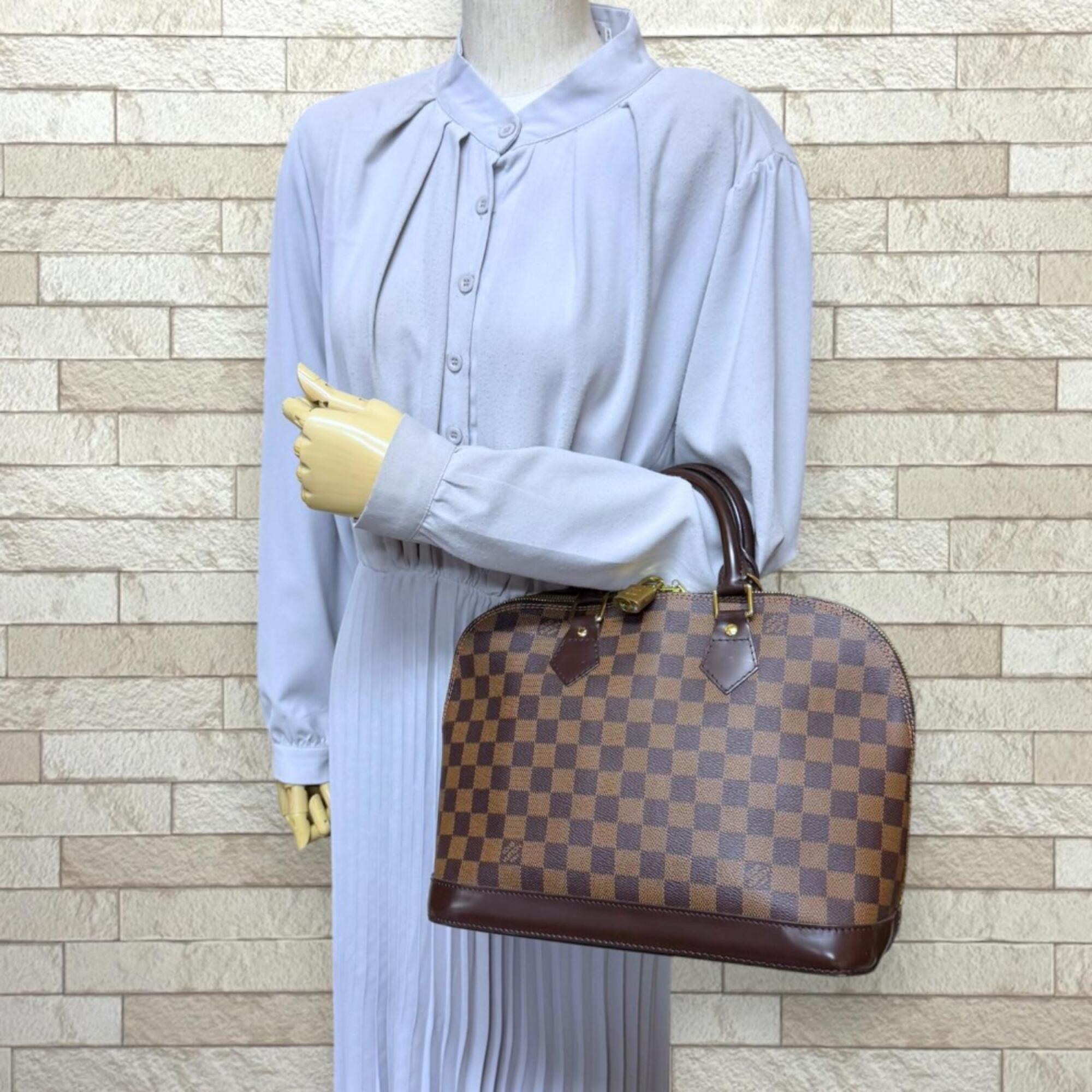 Louis Vuitton Damier Brown Damier Canvas Handbag (Pre-Owned)