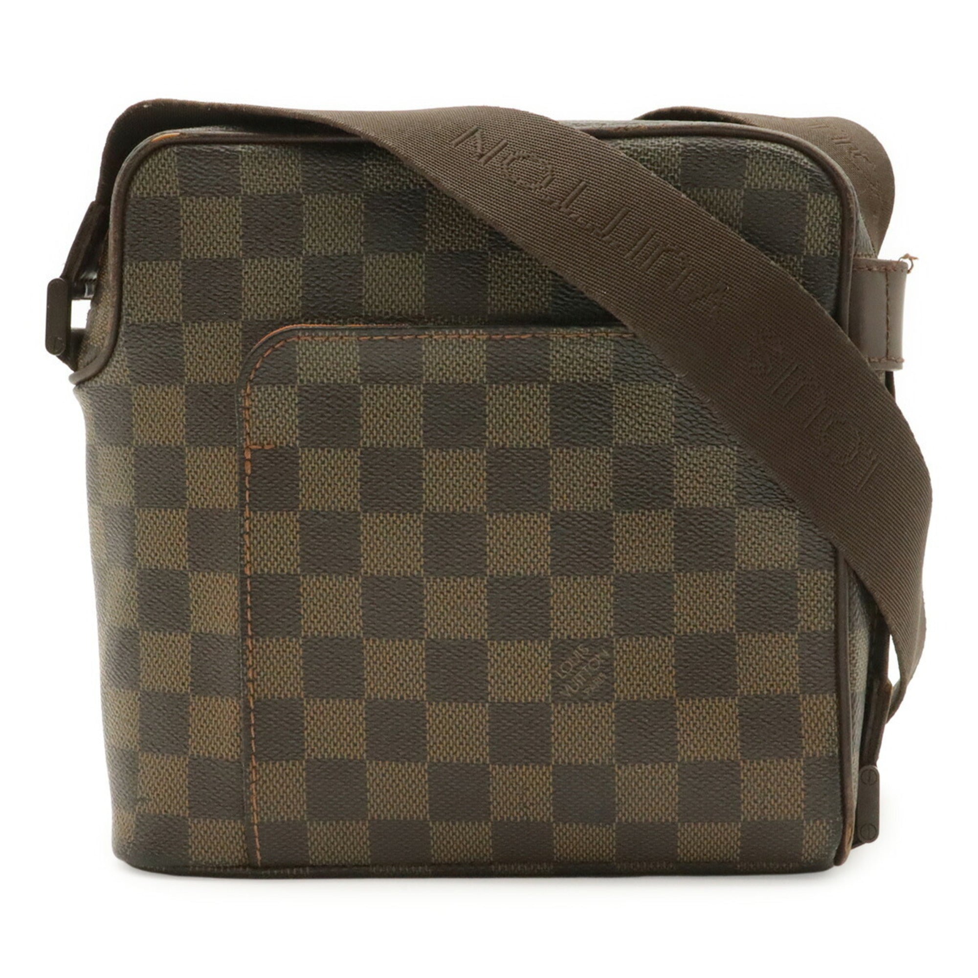 Louis Vuitton Brown Damier Canvas White Pvc Pochette Shoulder Bag (Pre-Owned)