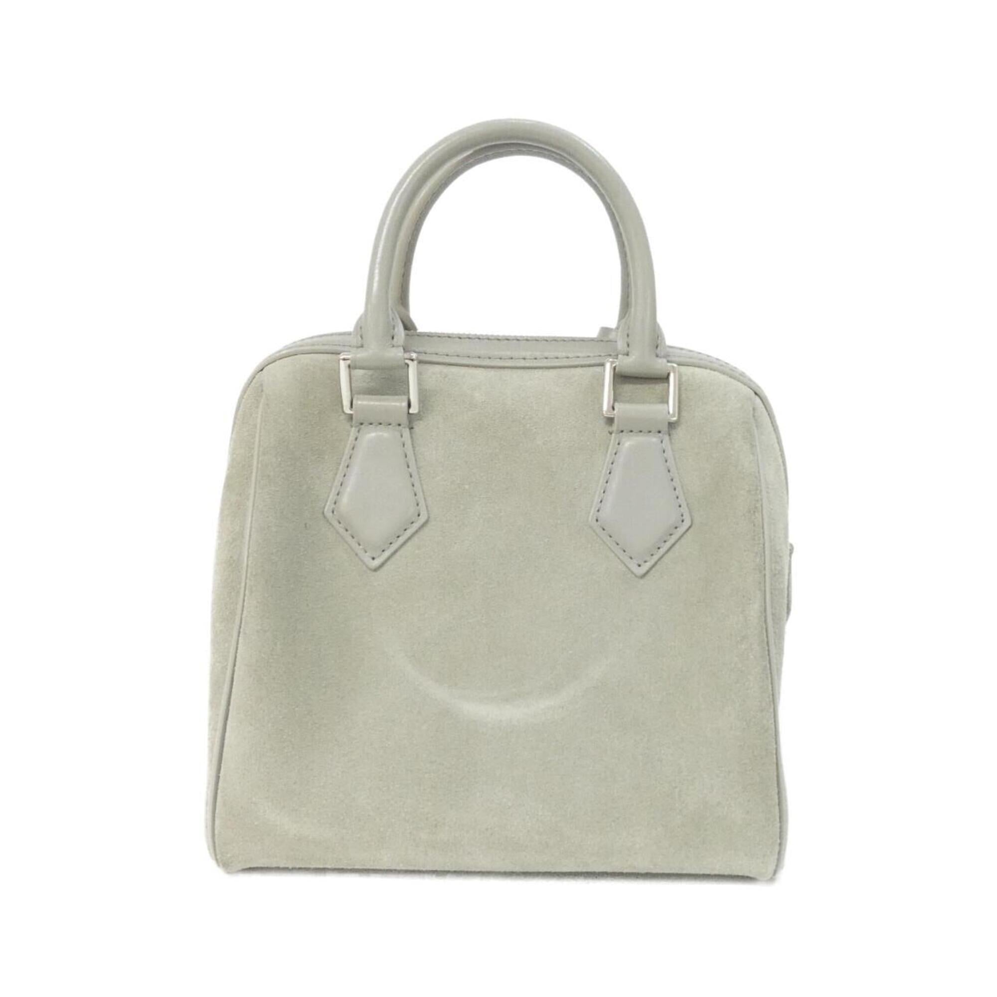 Louis Vuitton Gris Suede Boston Bag (Pre-Owned)