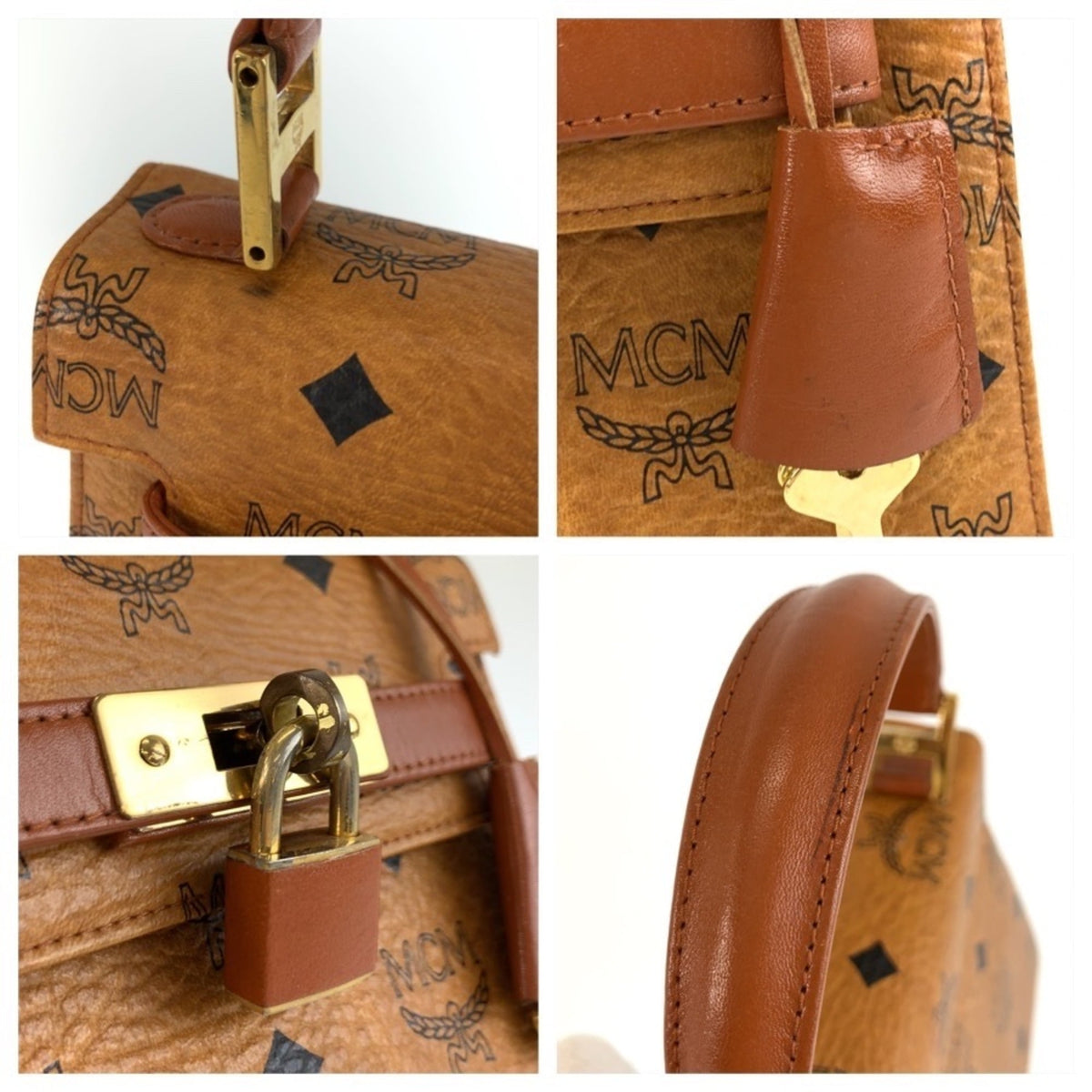 Mcm Brown Pvc Handbag Shoulder Bag (Pre-Owned)