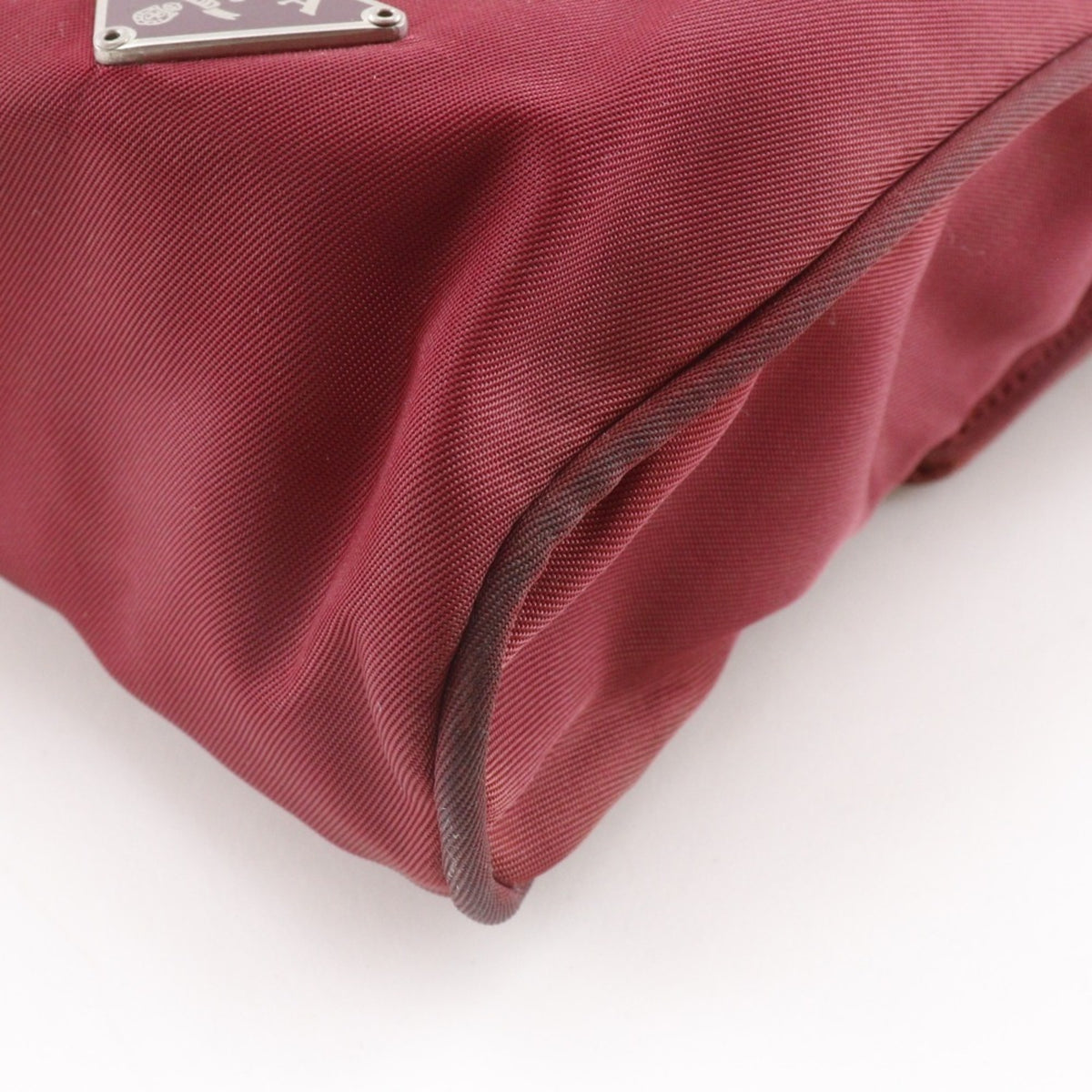 Prada Red Color Nylon Fanny Pack Shoulder Bag (Pre-Owned)