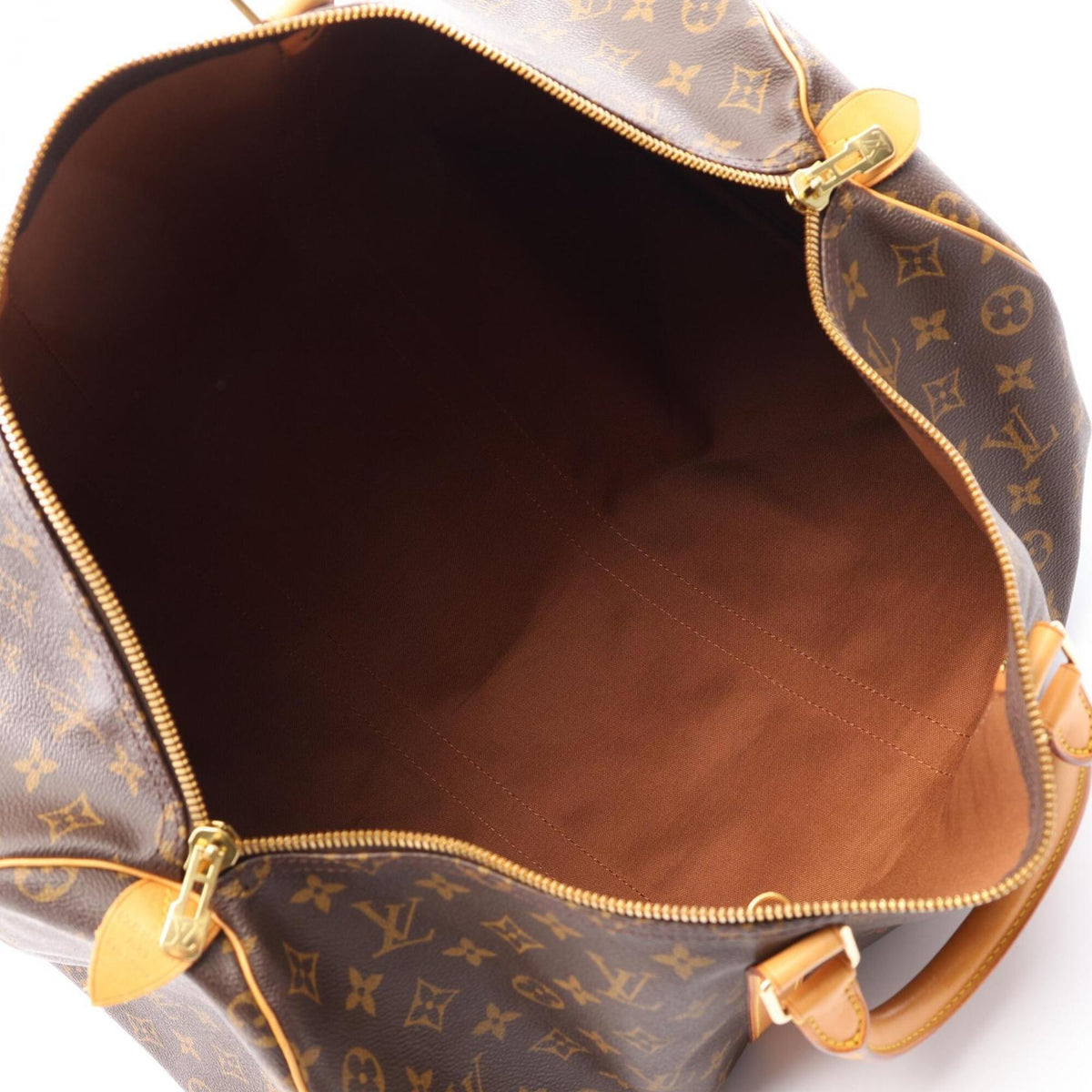 Louis Vuitton Brown Pvc Leather Boston Bag Handbag (Pre-Owned)
