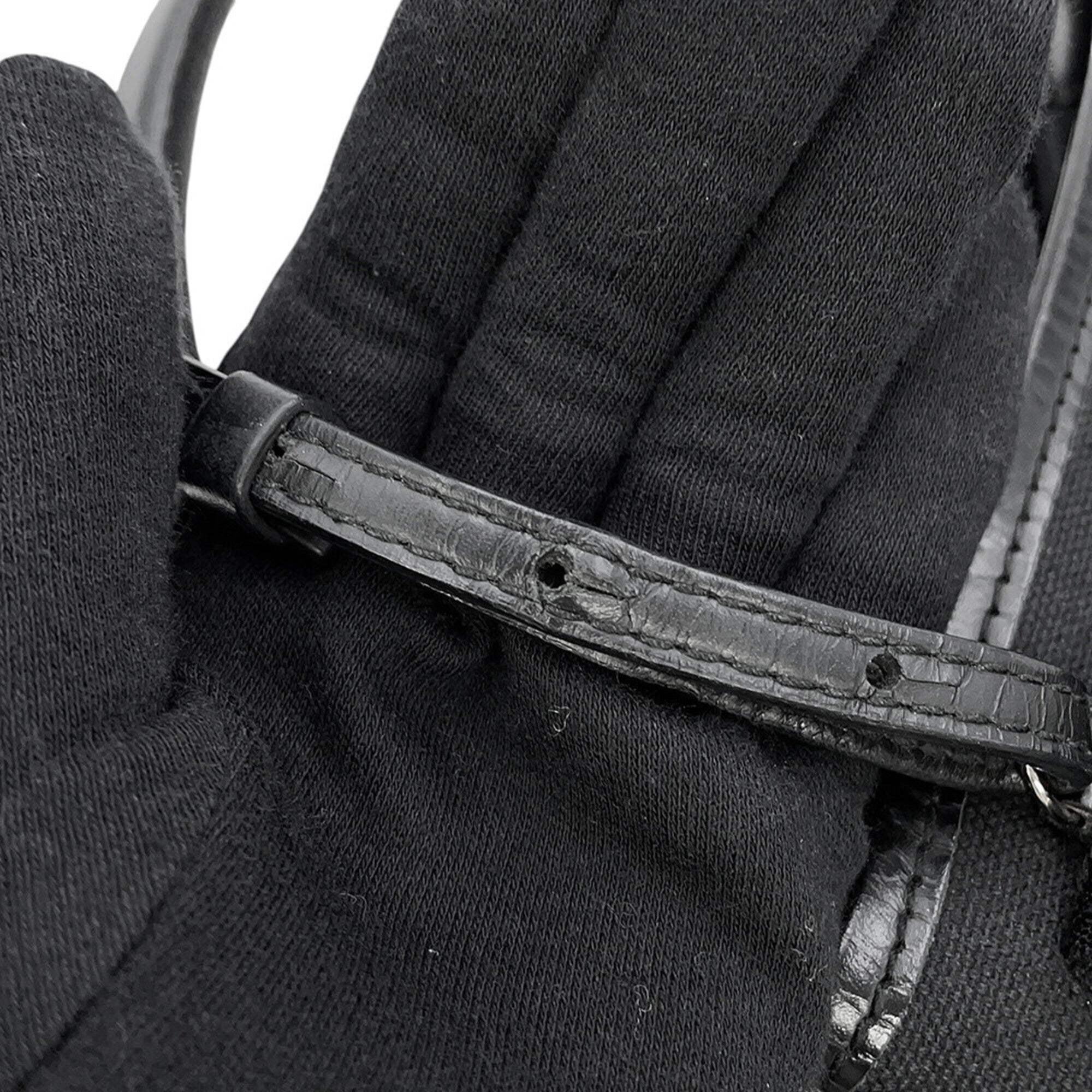 Balenciaga Black Canvas Handbag Pouch (Pre-Owned)