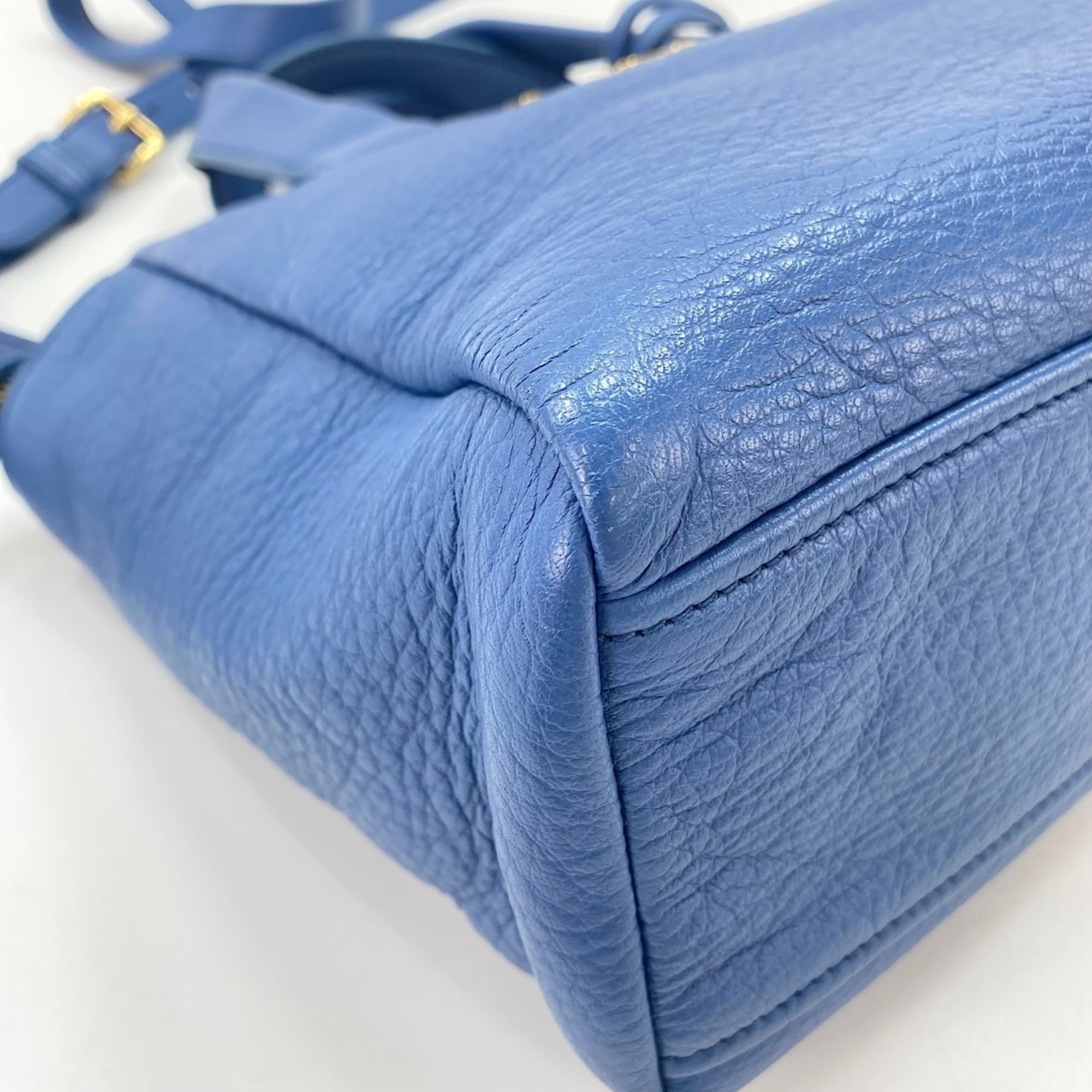 Prada Blue Handbag Shoulder Bag (Pre-Owned)