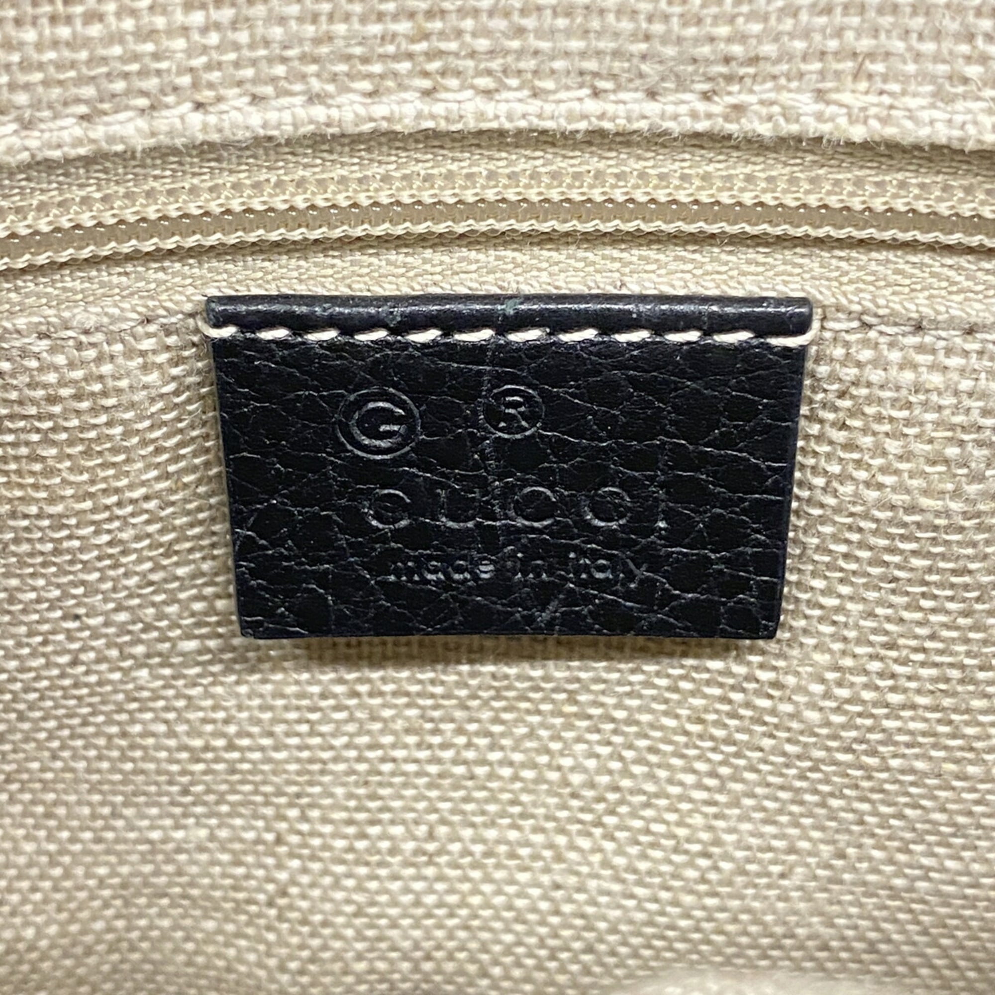 Gucci Black Leather Shoulder Bag (Pre-Owned)