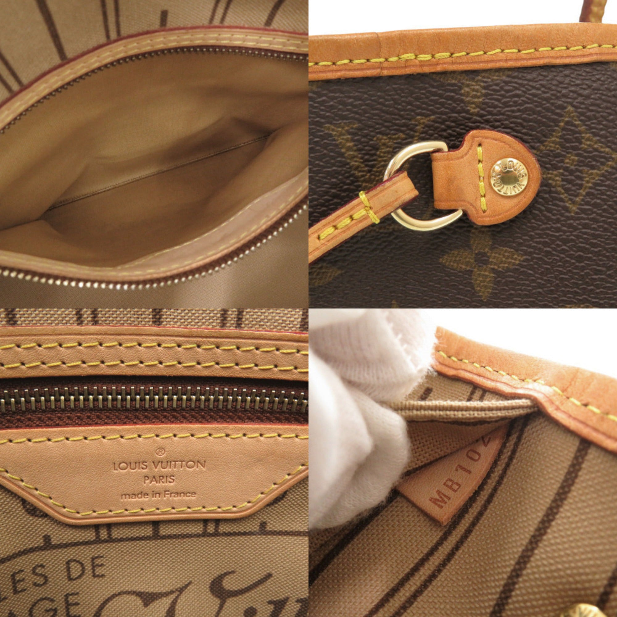 Louis Vuitton Beige Monogram Canvas Tote Bag (Pre-Owned)