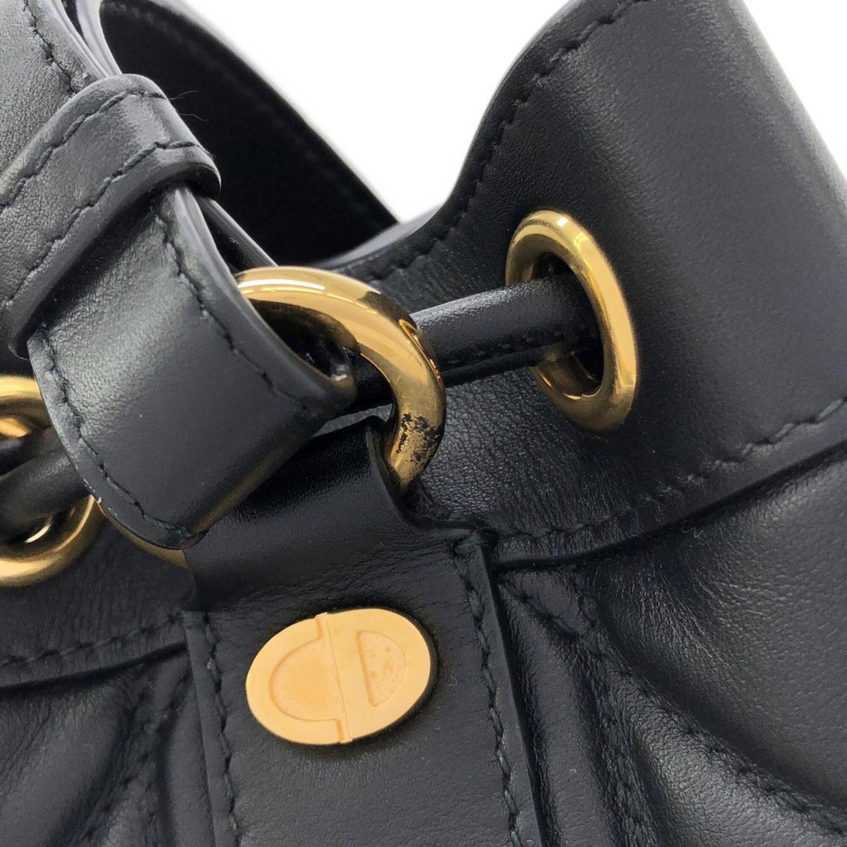 Christian Dior Black Leather Backpack (Pre-Owned)