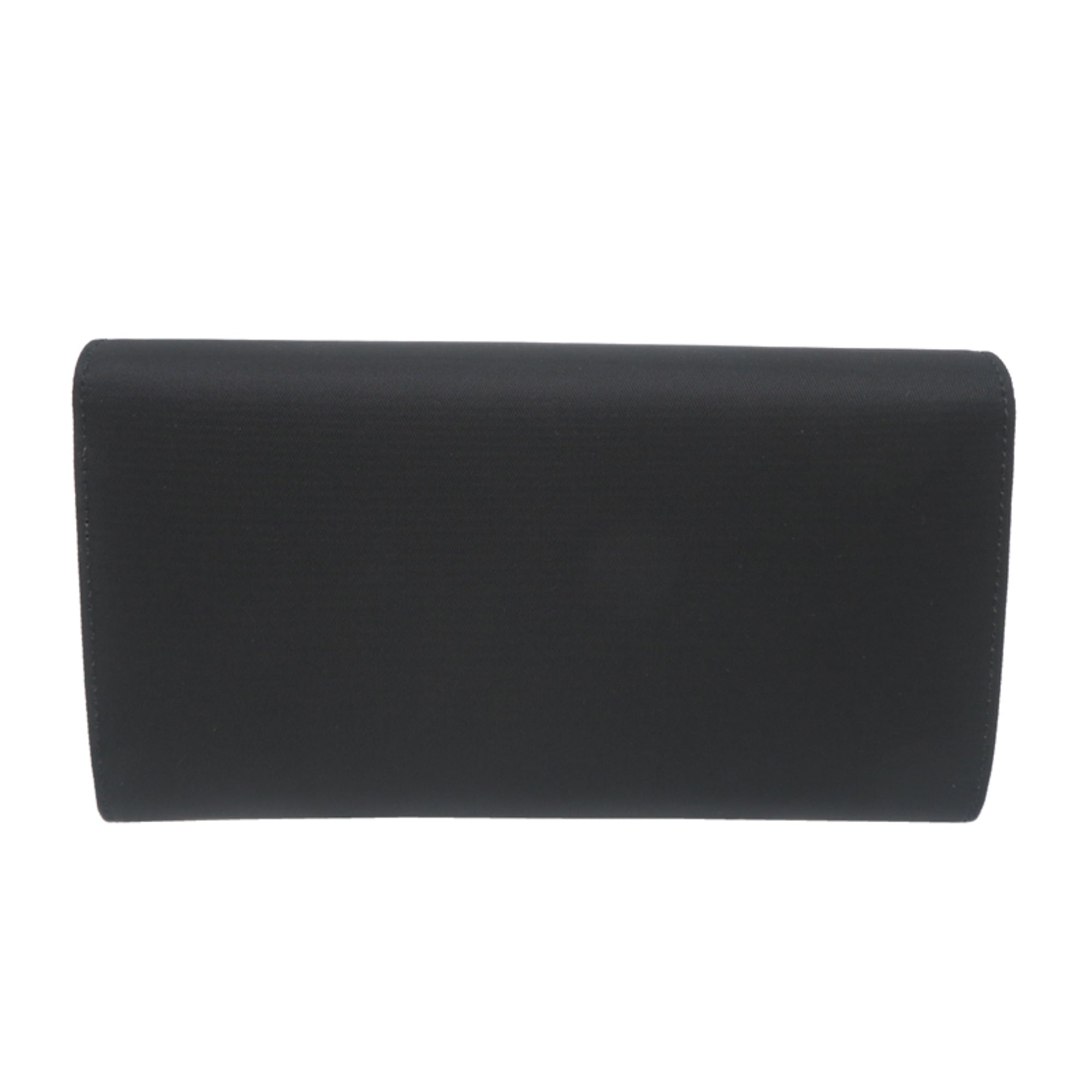 Prada Black Nylon Long Wallet (Bi-Fold) (Pre-Owned)