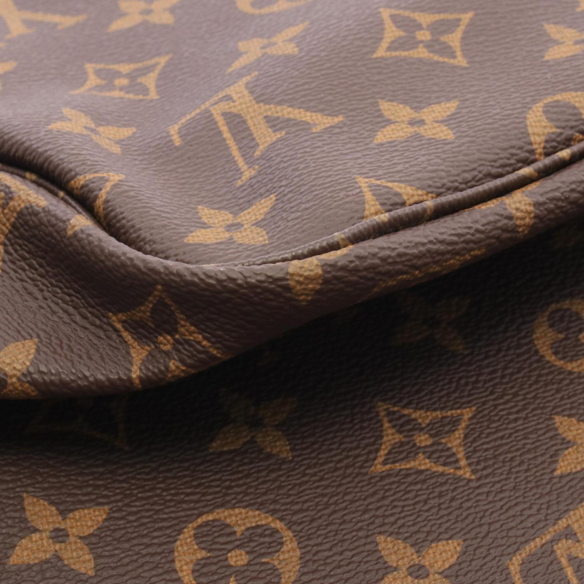 Louis Vuitton Brown Monogram Leather Handbag Pouch Tote Bag (Pre-Owned)