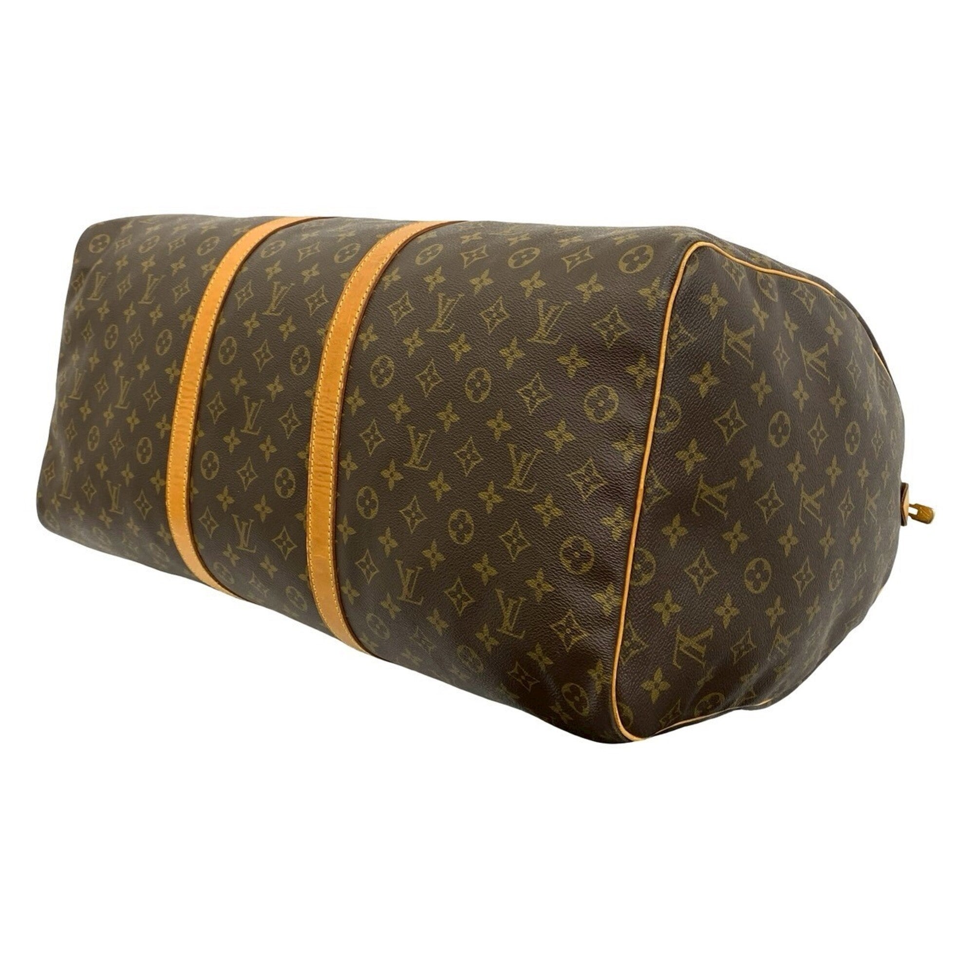 Louis Vuitton Brown Leather Pvc Boston Bag (Pre-Owned)