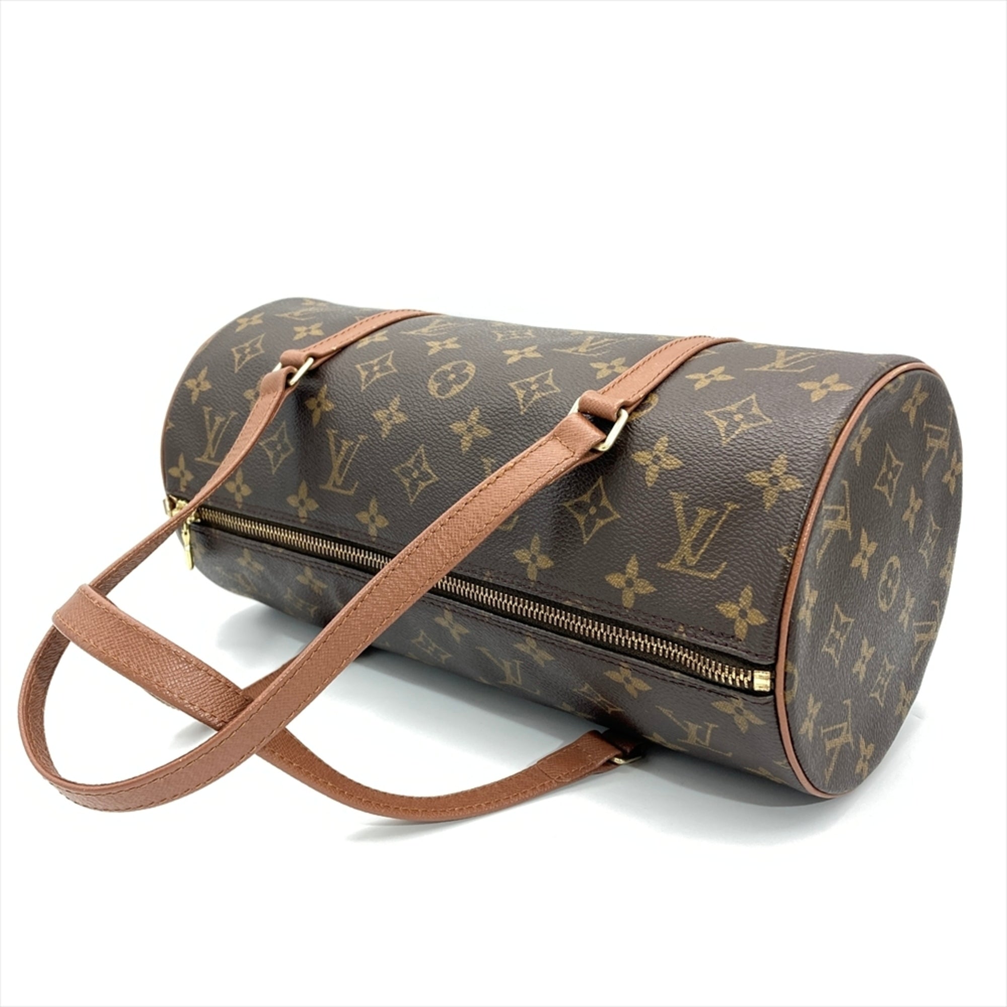 Louis Vuitton Brown Monogram Canvas Handbag Pouch (Pre-Owned)