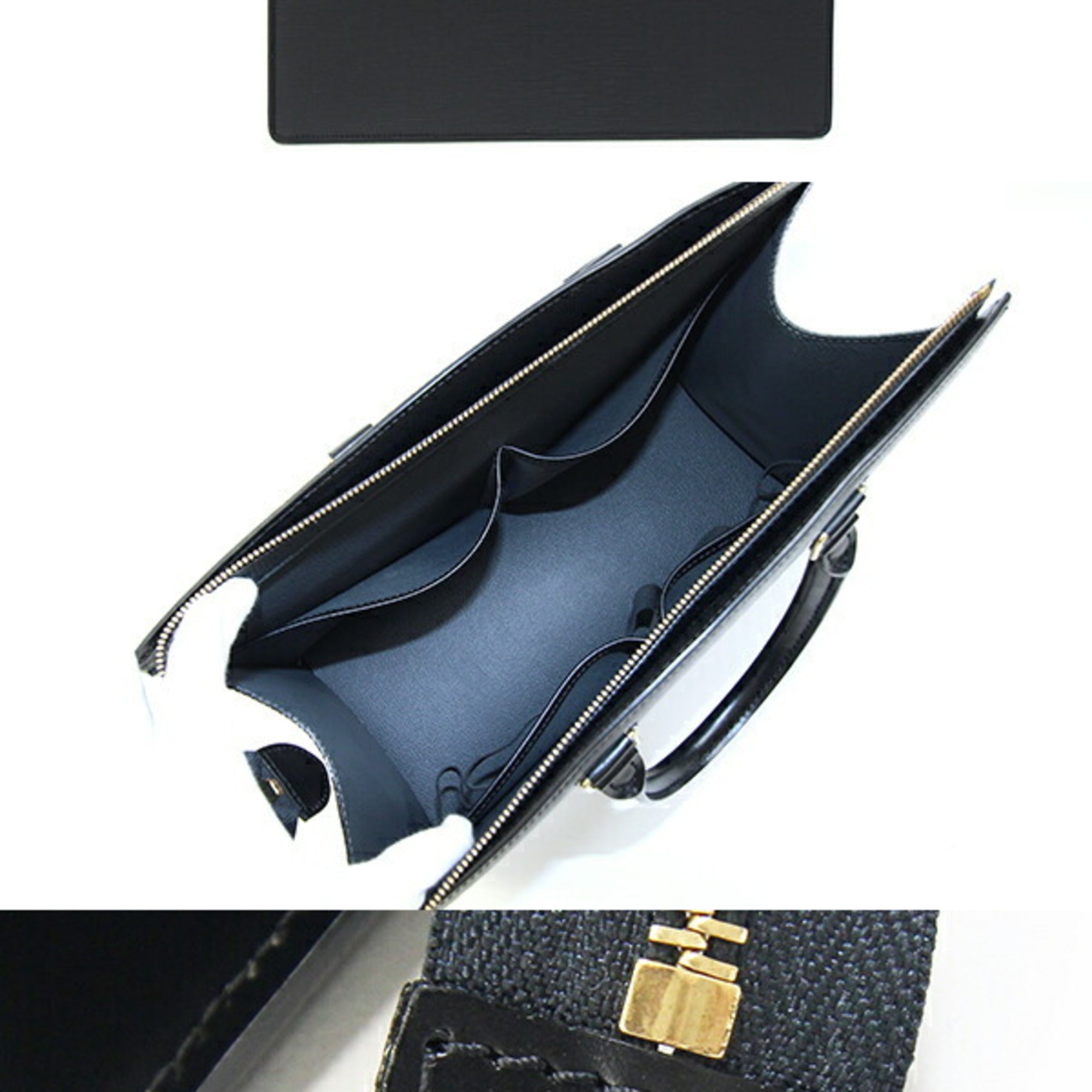 Louis Vuitton Epi Black Noir Epi Leather Handbag (Pre-Owned)